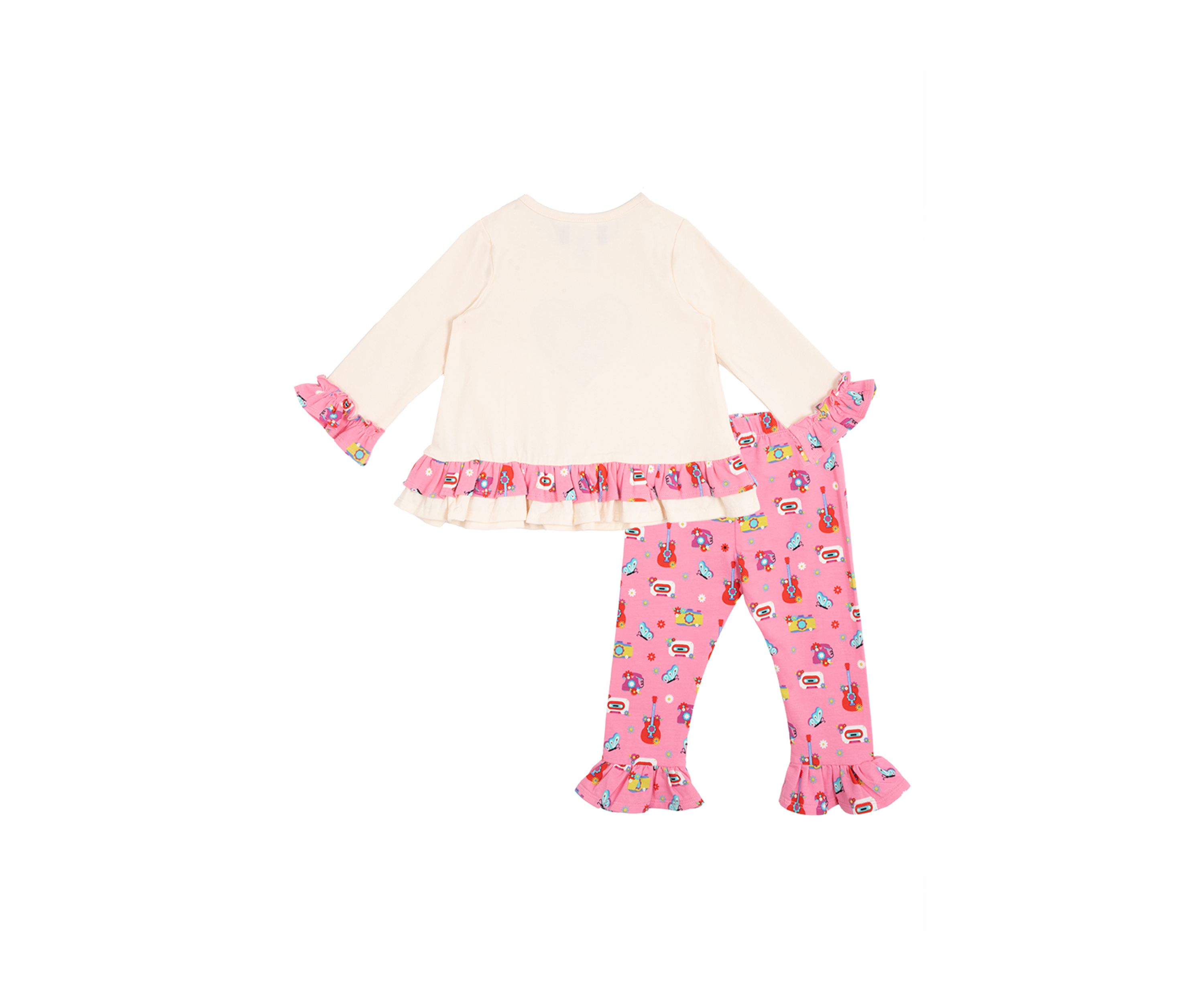 Baby Girls Heart Appliqué Top and Leggings Set