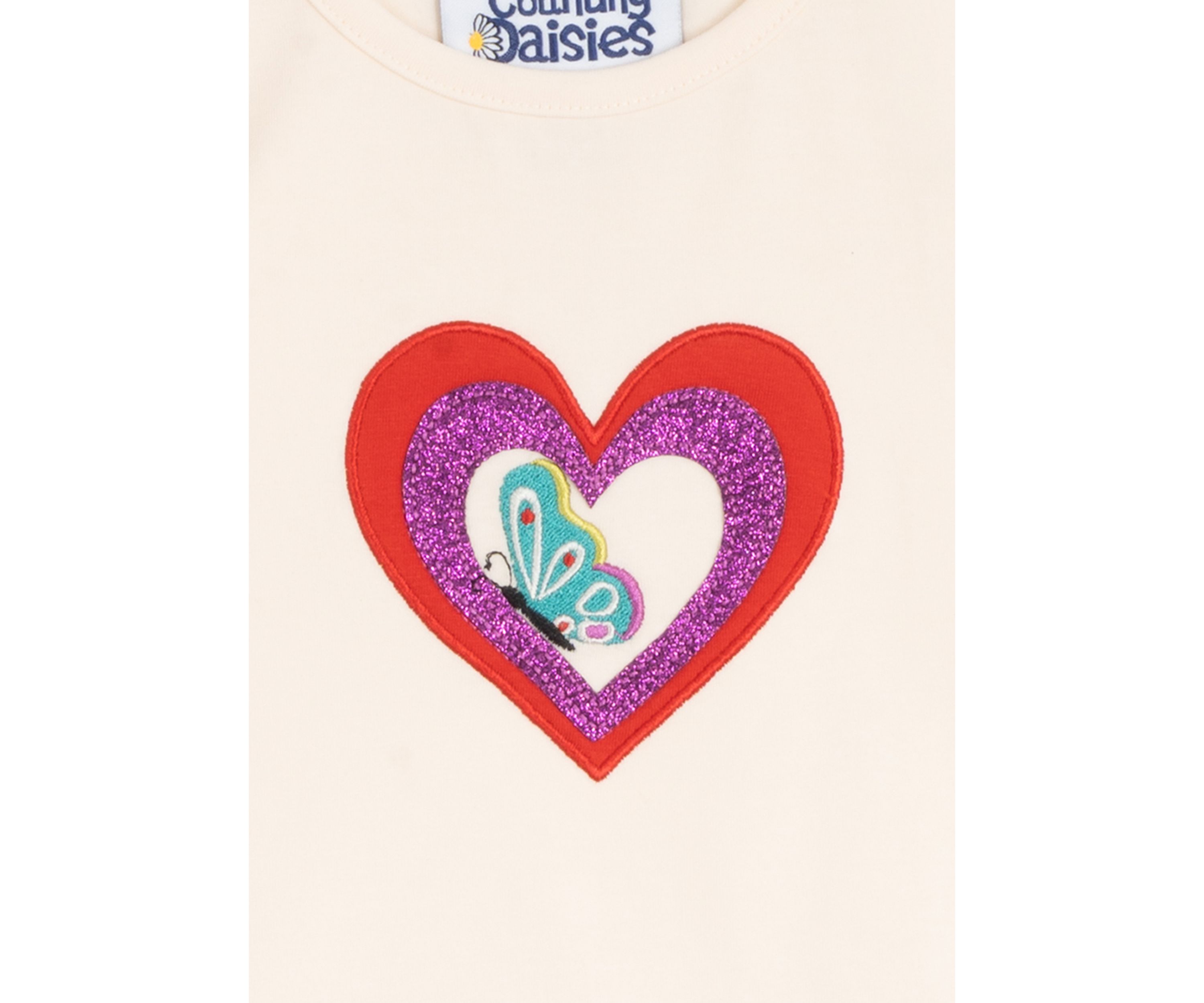 Baby Girls Heart Appliqué Top and Leggings Set