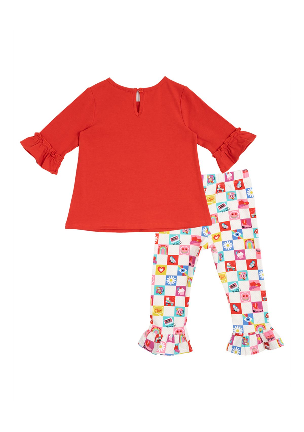 Baby Girls Cupcake Appliqué Top and Leggings Set