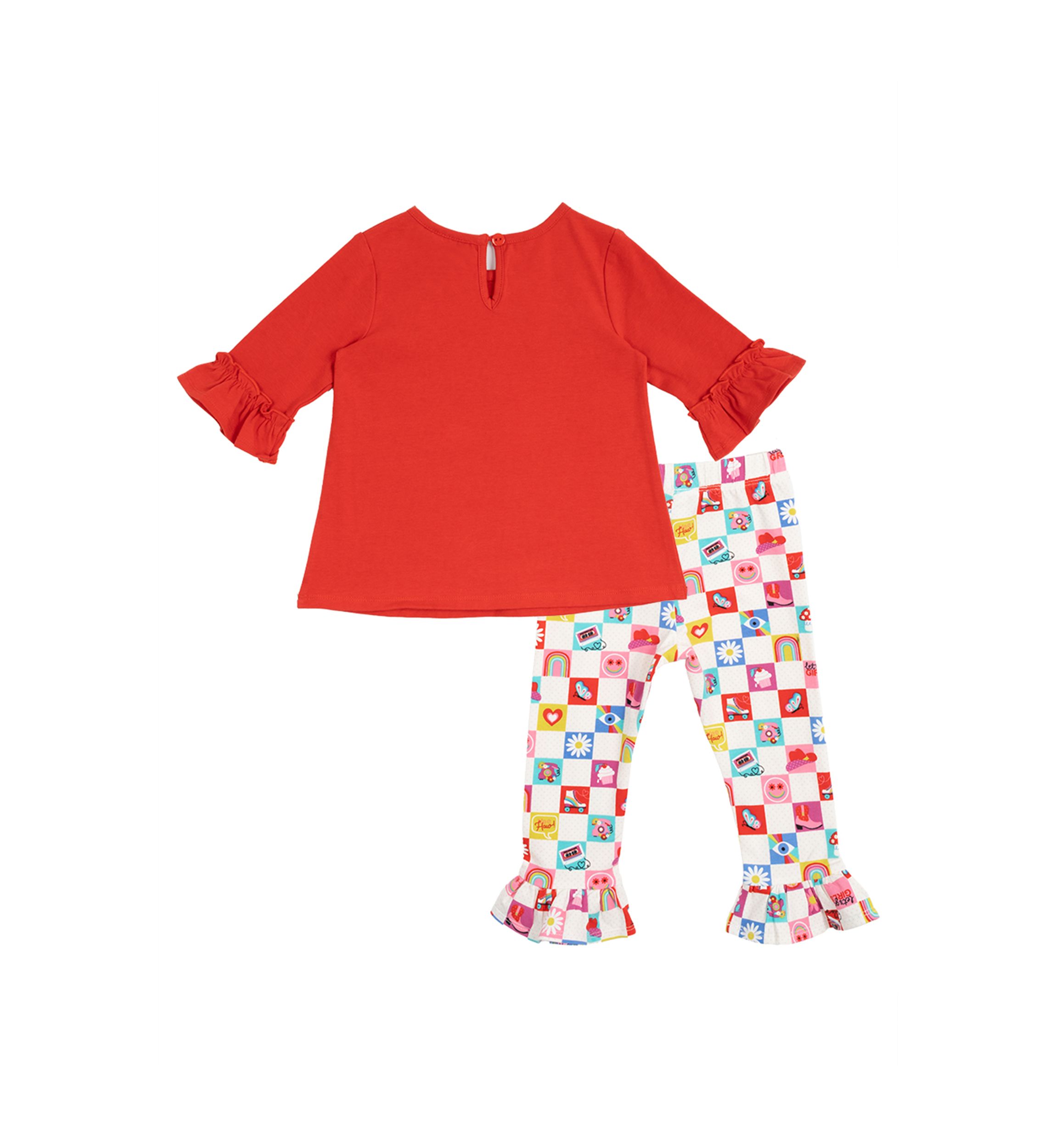 Baby Girls Cupcake Appliqué Top and Leggings Set