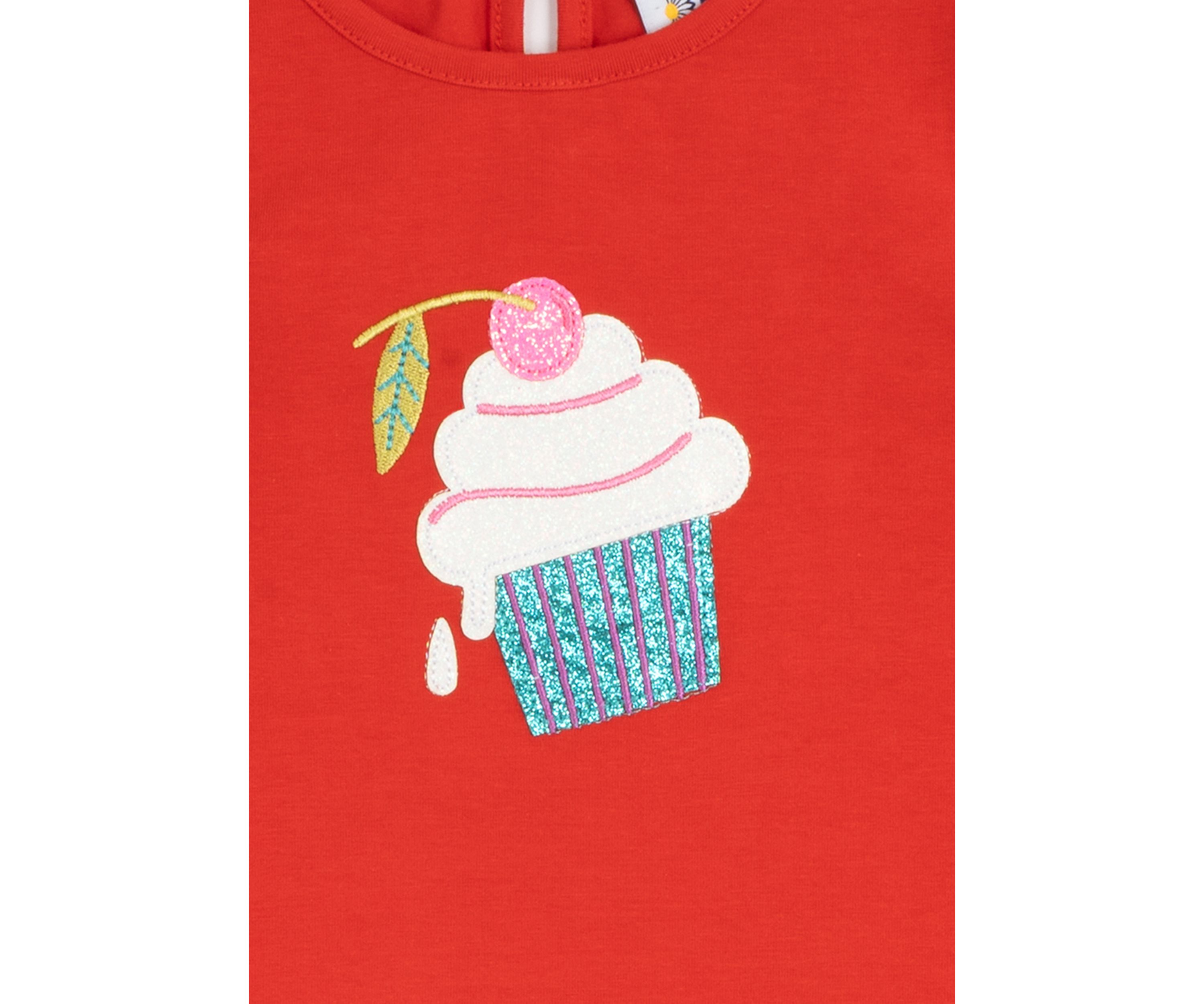 Baby Girls Cupcake Appliqué Top and Leggings Set