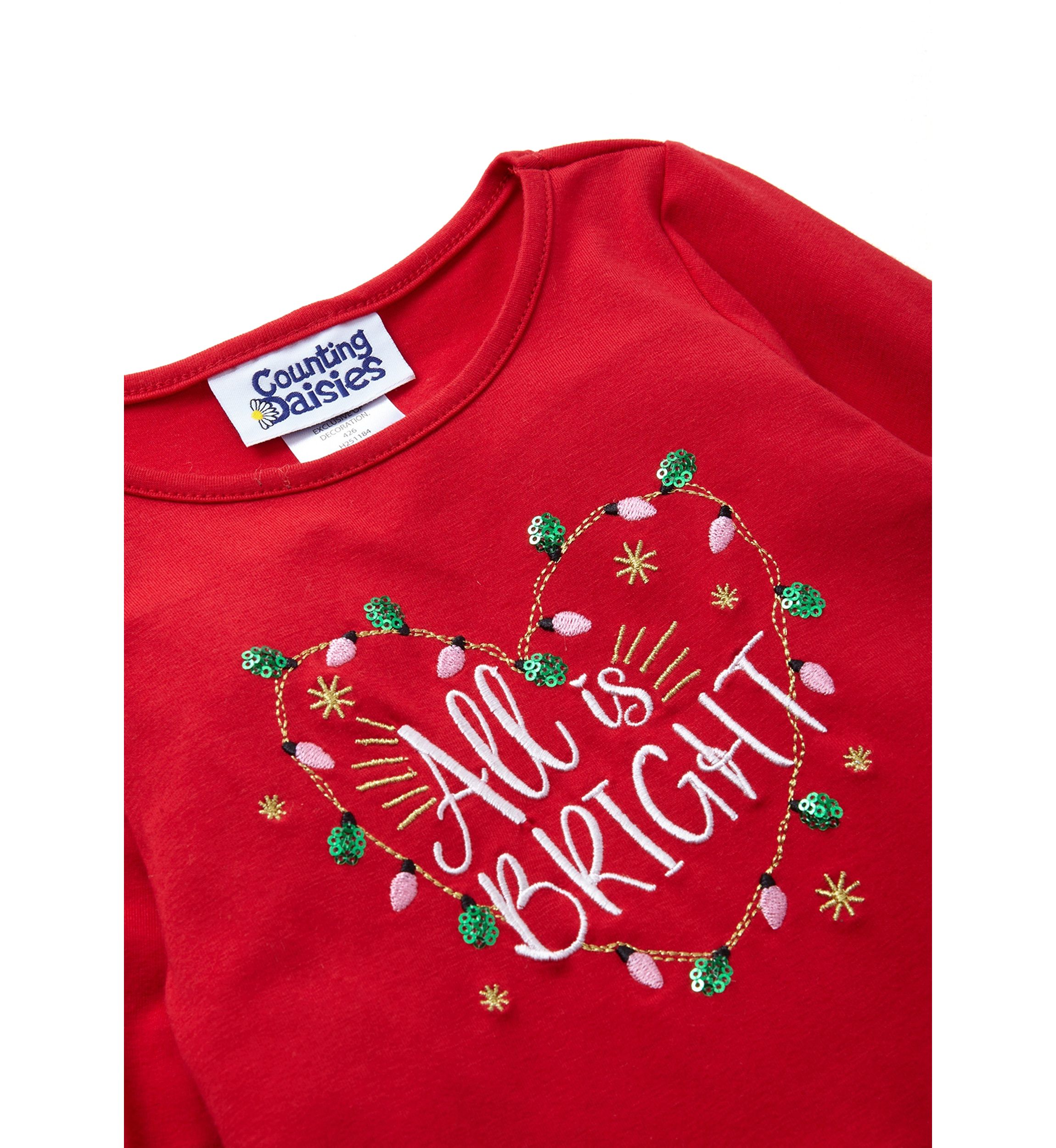 Toddler Girls Solid Ruffle Top