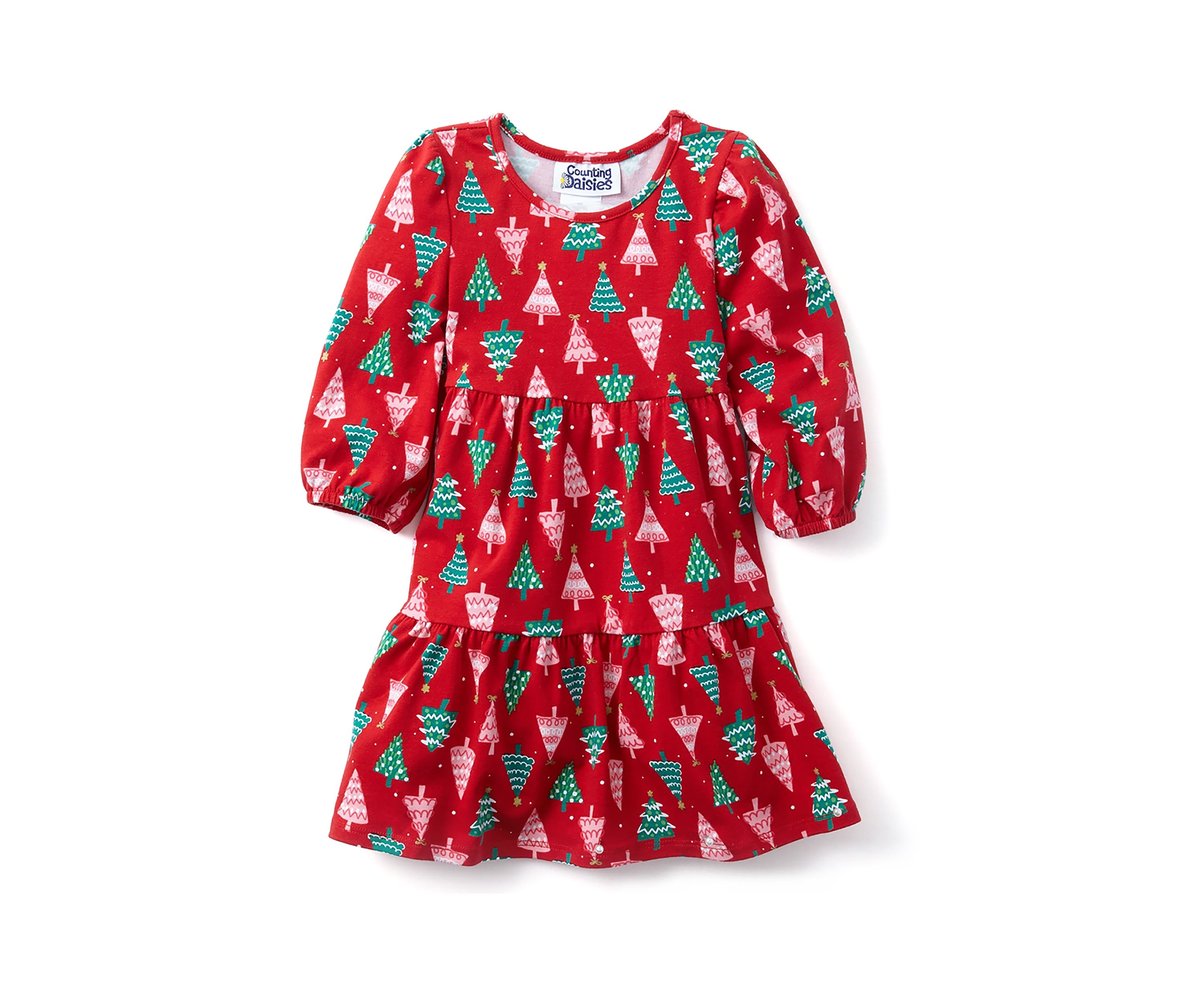Toddler Girls Printed Knit Dress