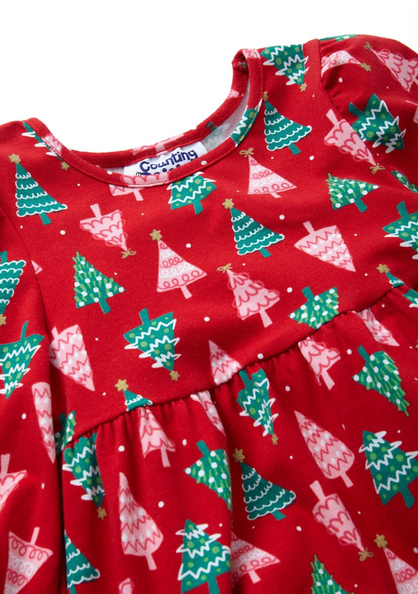 Toddler Girls Printed Knit Dress
