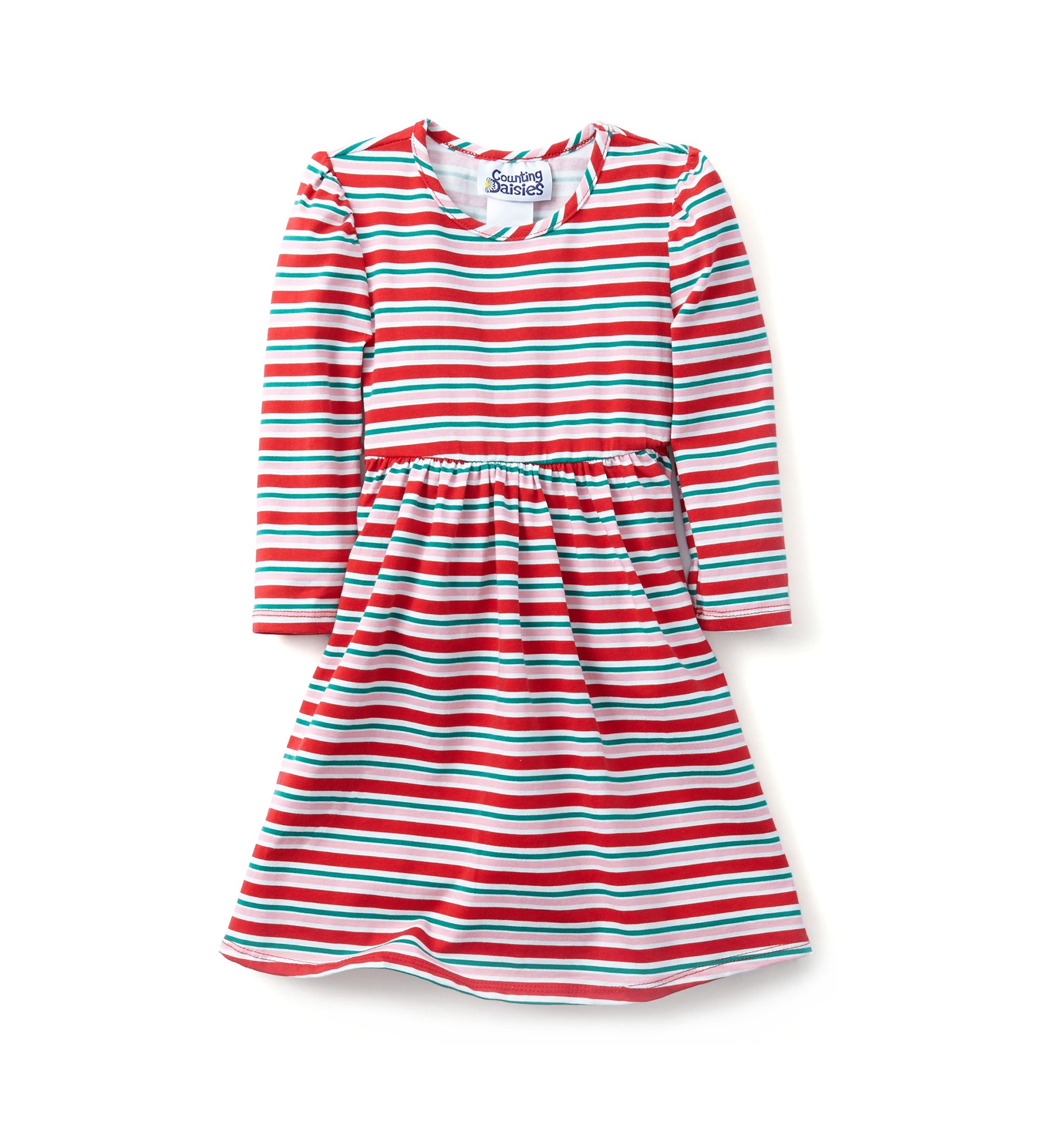 Toddler Girls Stripe Printed Dress