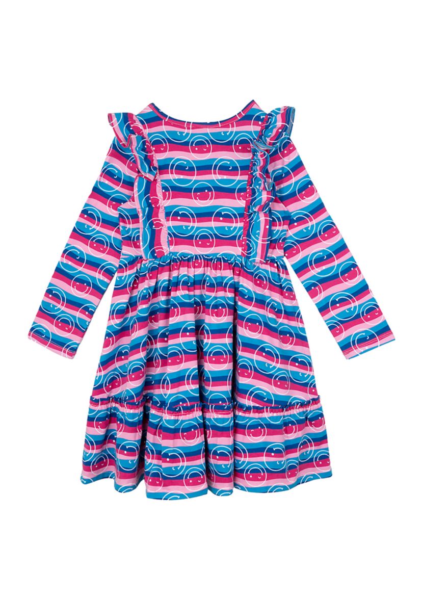 Toddler Girls Smiley Printed Dress