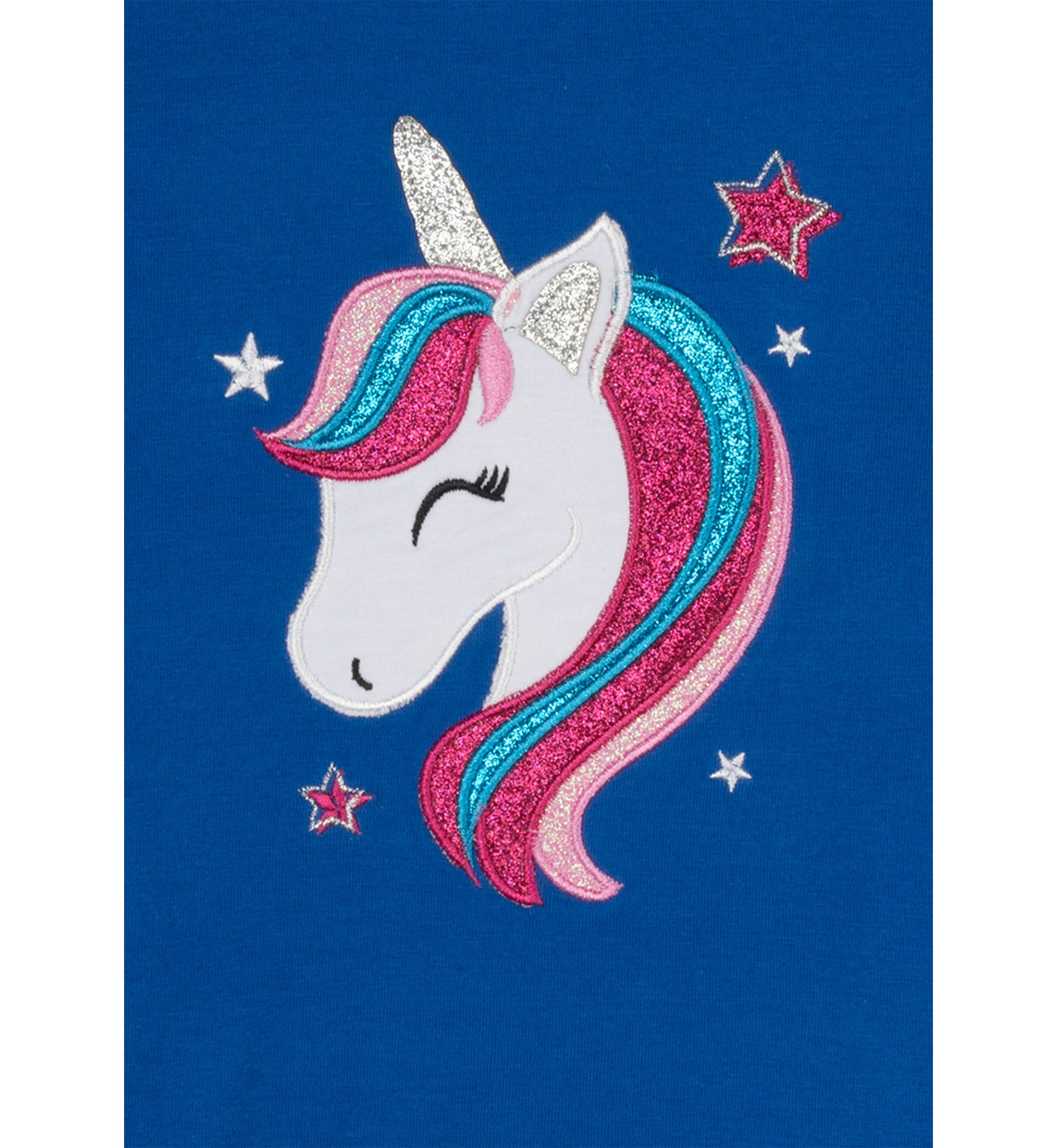 Toddler Girls Unicorn Applique Top