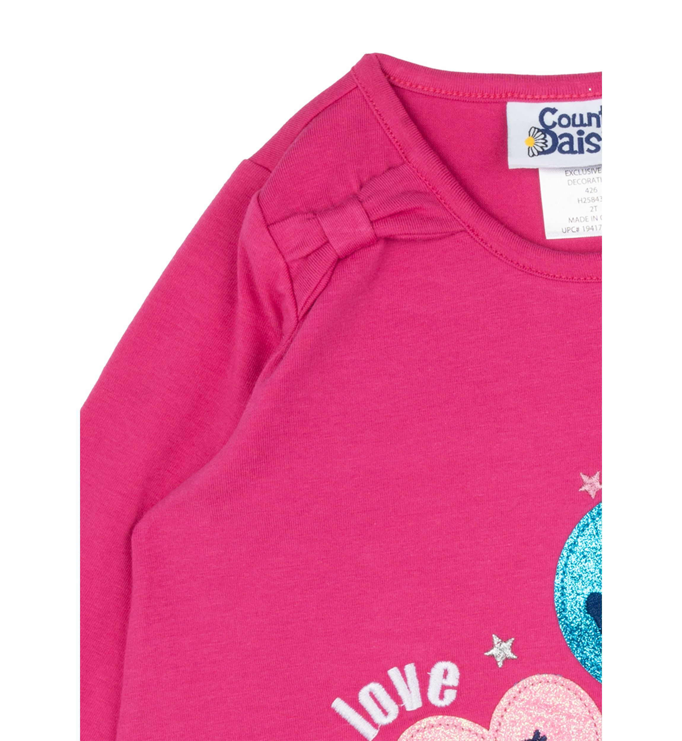 Toddler Girls Smiley Faces Graphic T-Shirt