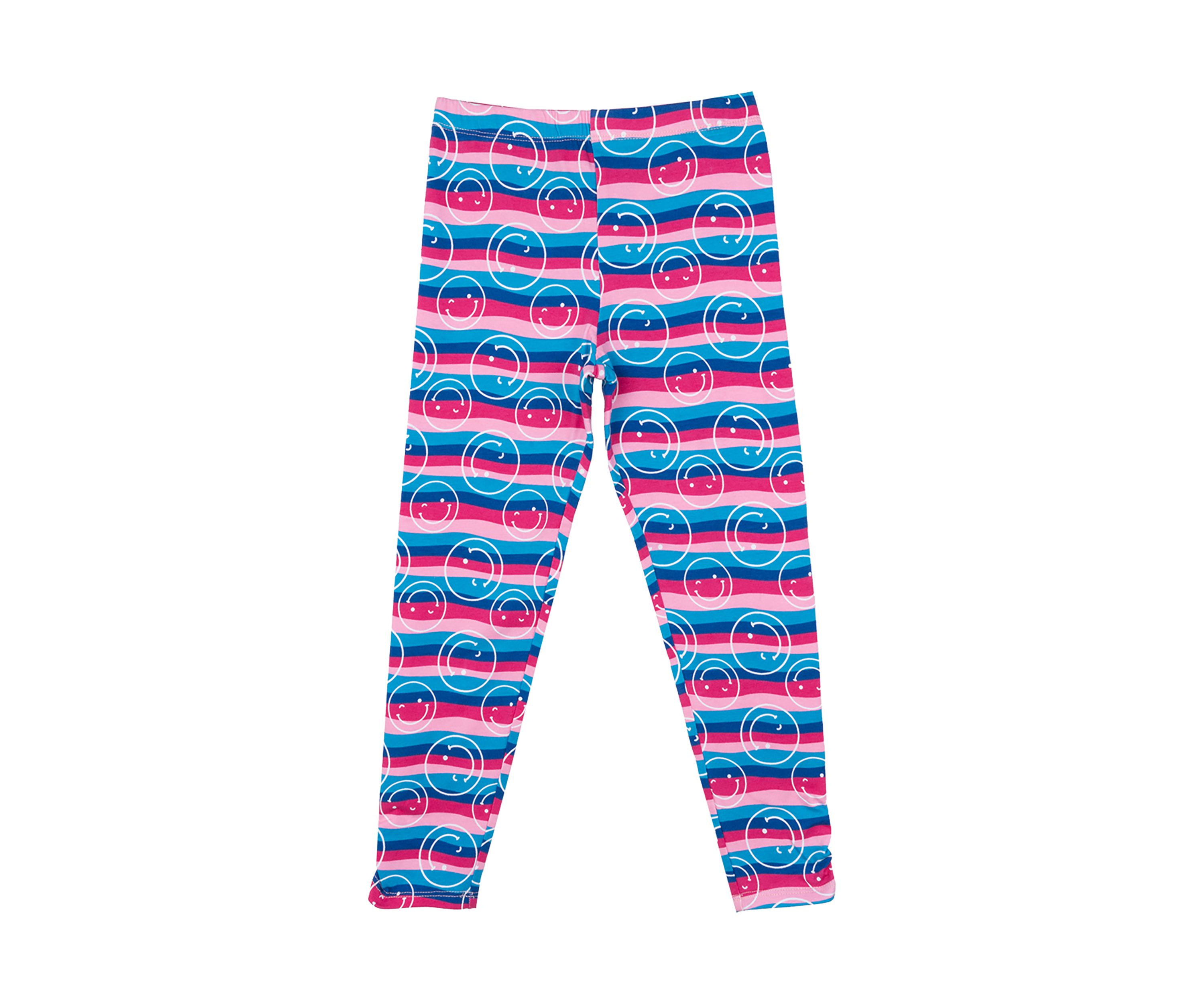 Toddler Girls Smiley Printed Leggings