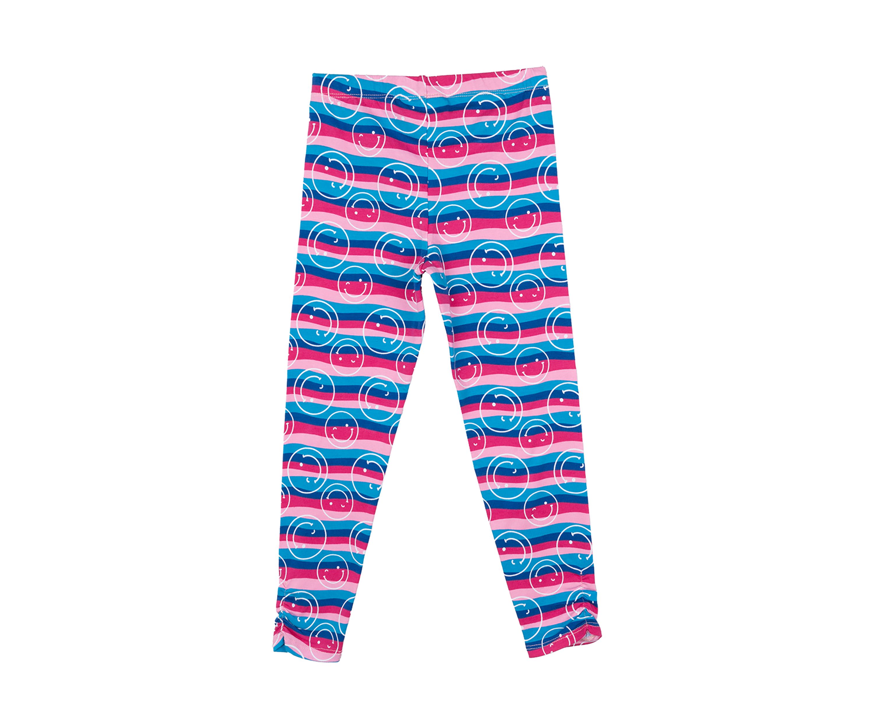 Toddler Girls Smiley Printed Leggings