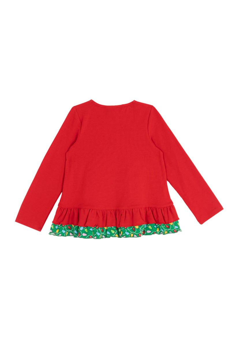 Toddler Girls Long Sleeve Tree Graphic T-Shirt
