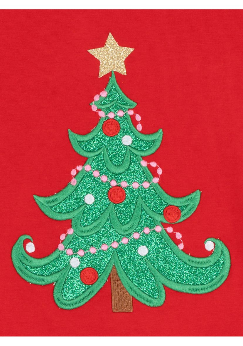 Toddler Girls Long Sleeve Tree Graphic T-Shirt