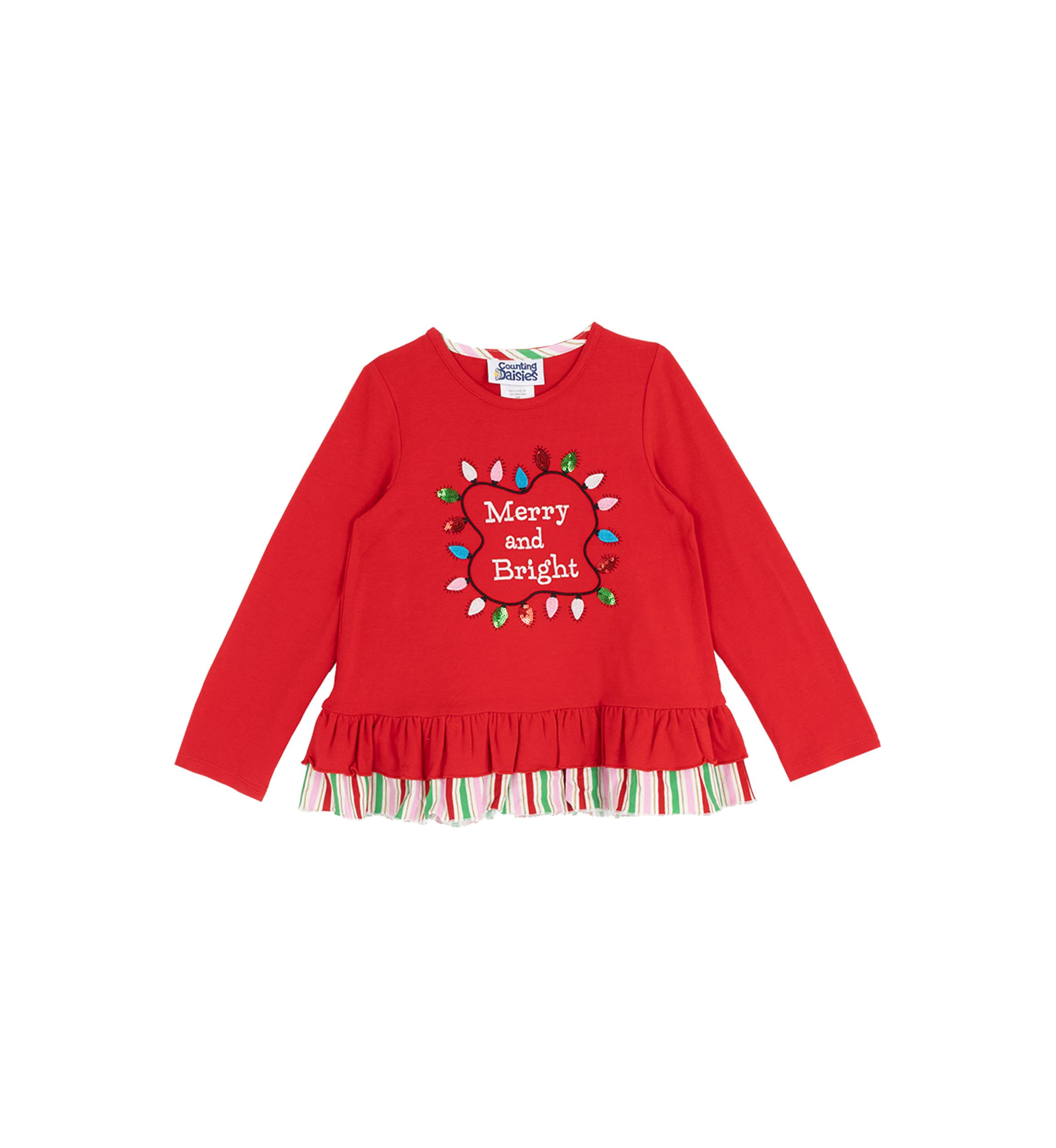Toddler Girls Merry and Bright Top 
