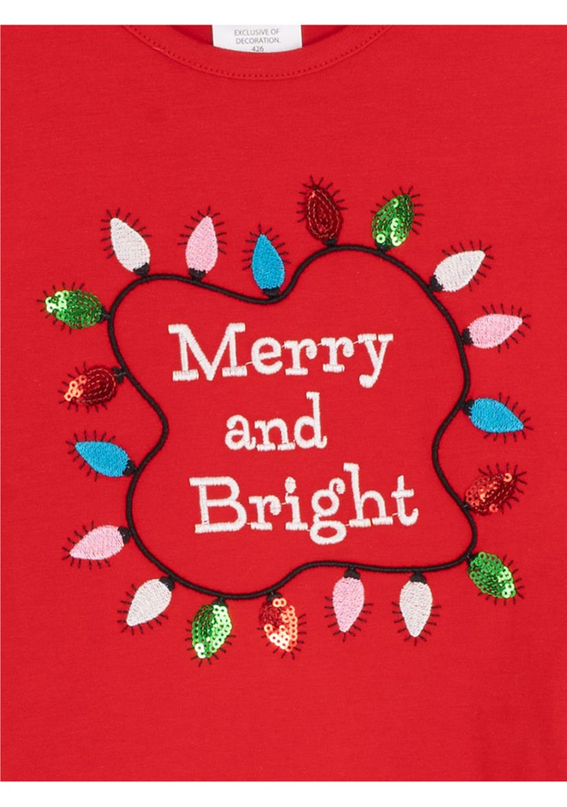 Toddler Girls Merry and Bright Top 