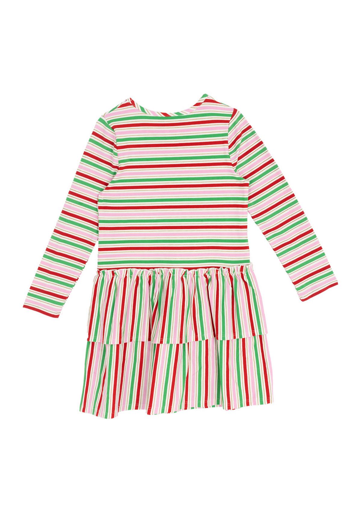 Toddler Girls Long Sleeve Stripe Dress