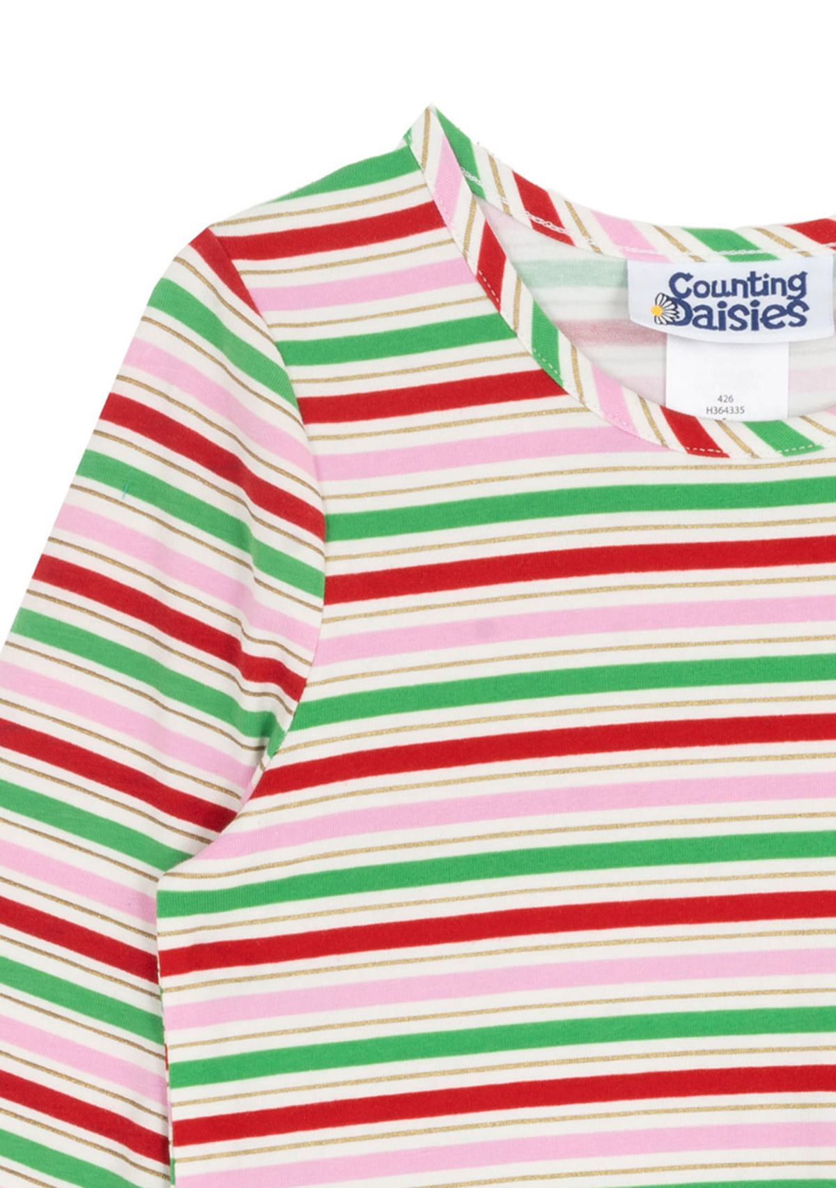 Toddler Girls Long Sleeve Stripe Dress