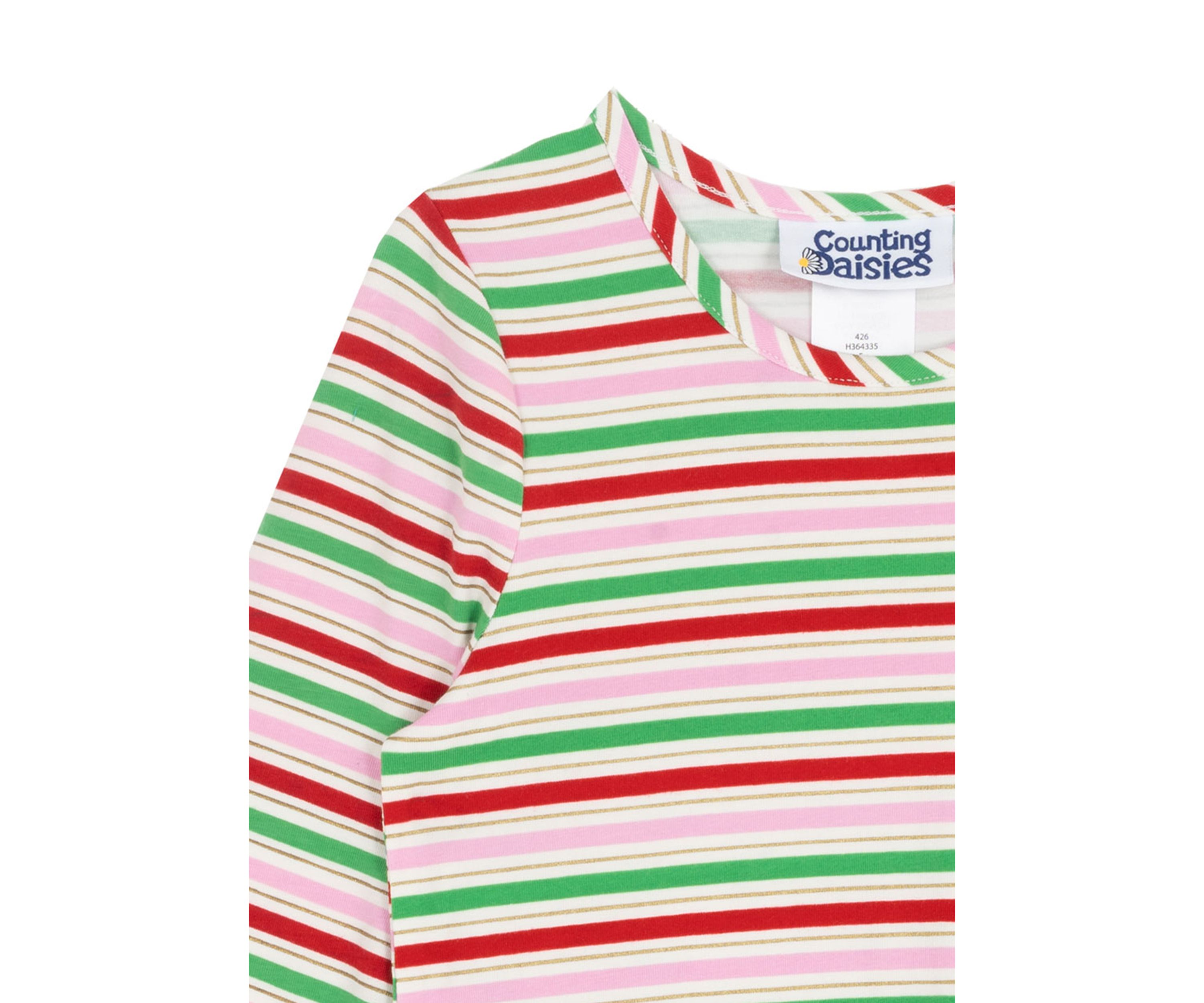 Toddler Girls Long Sleeve Stripe Dress