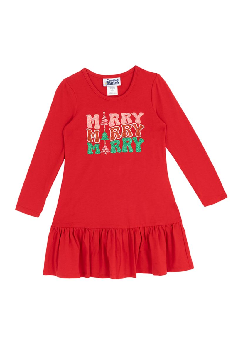 Toddler Girls Long Sleeve Merry Dress