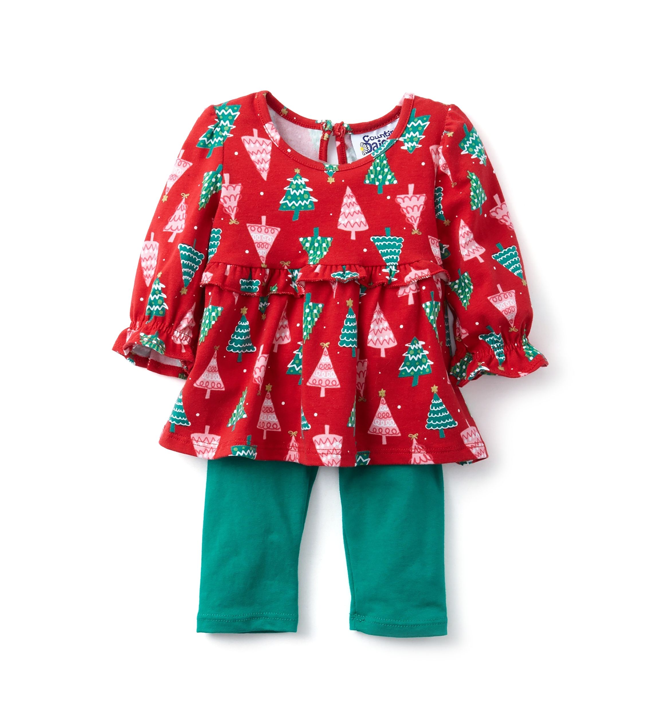 Baby Girls Printed Top and Leggings Set