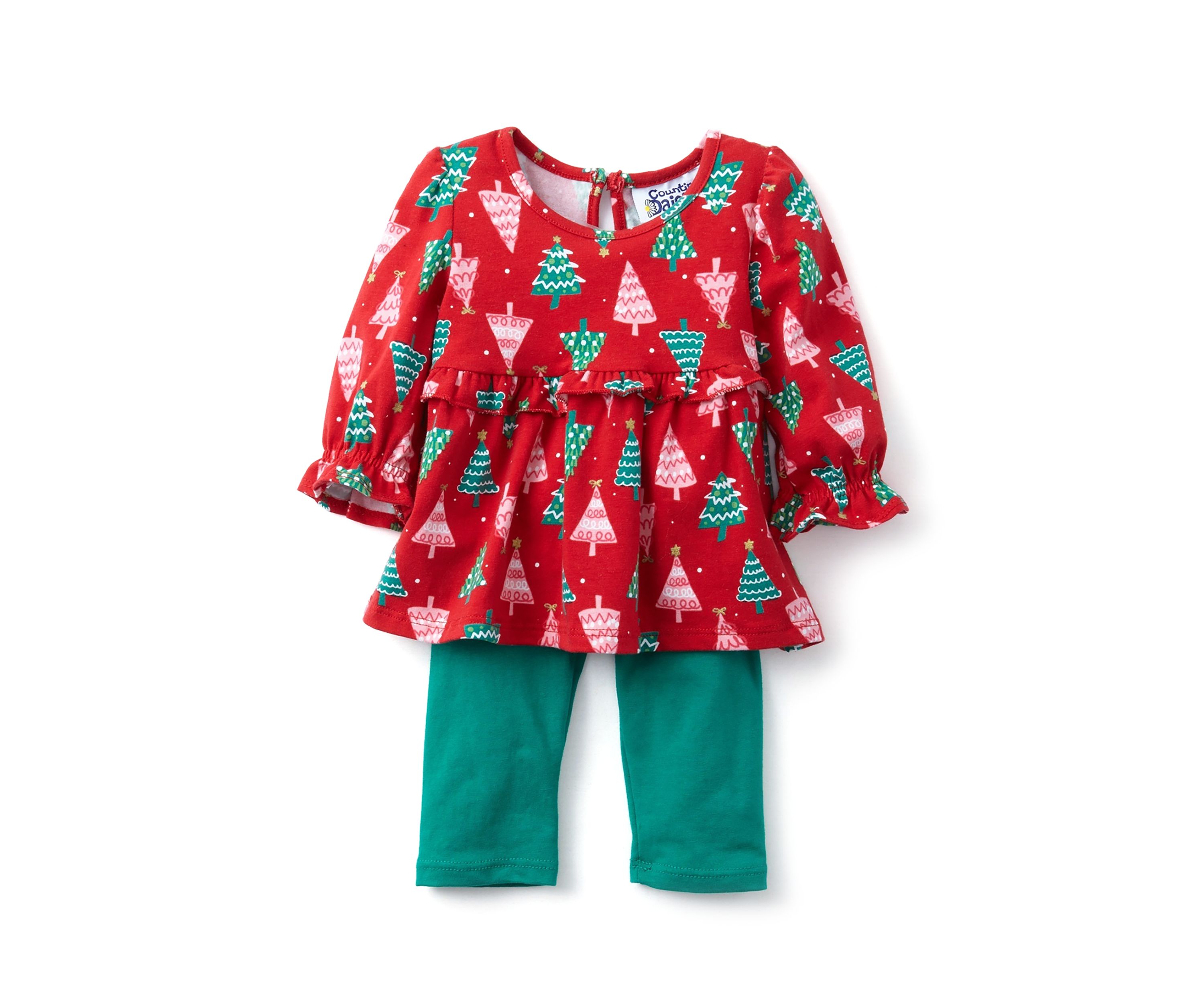 Baby Girls Printed Top and Leggings Set
