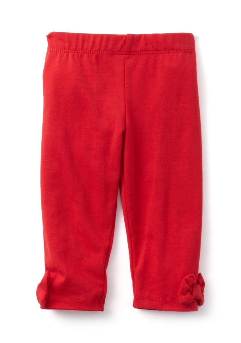 Baby Girls Festive Top and Printed Leggings Set