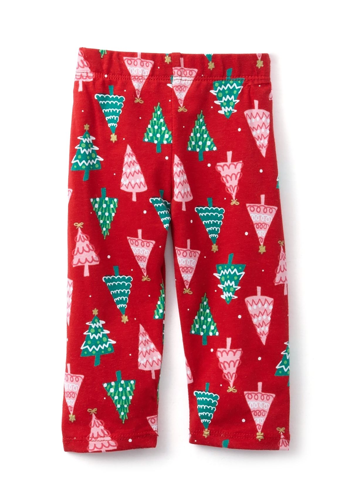 Baby Girls Festive Appliqué Top and Printed Leggings Set