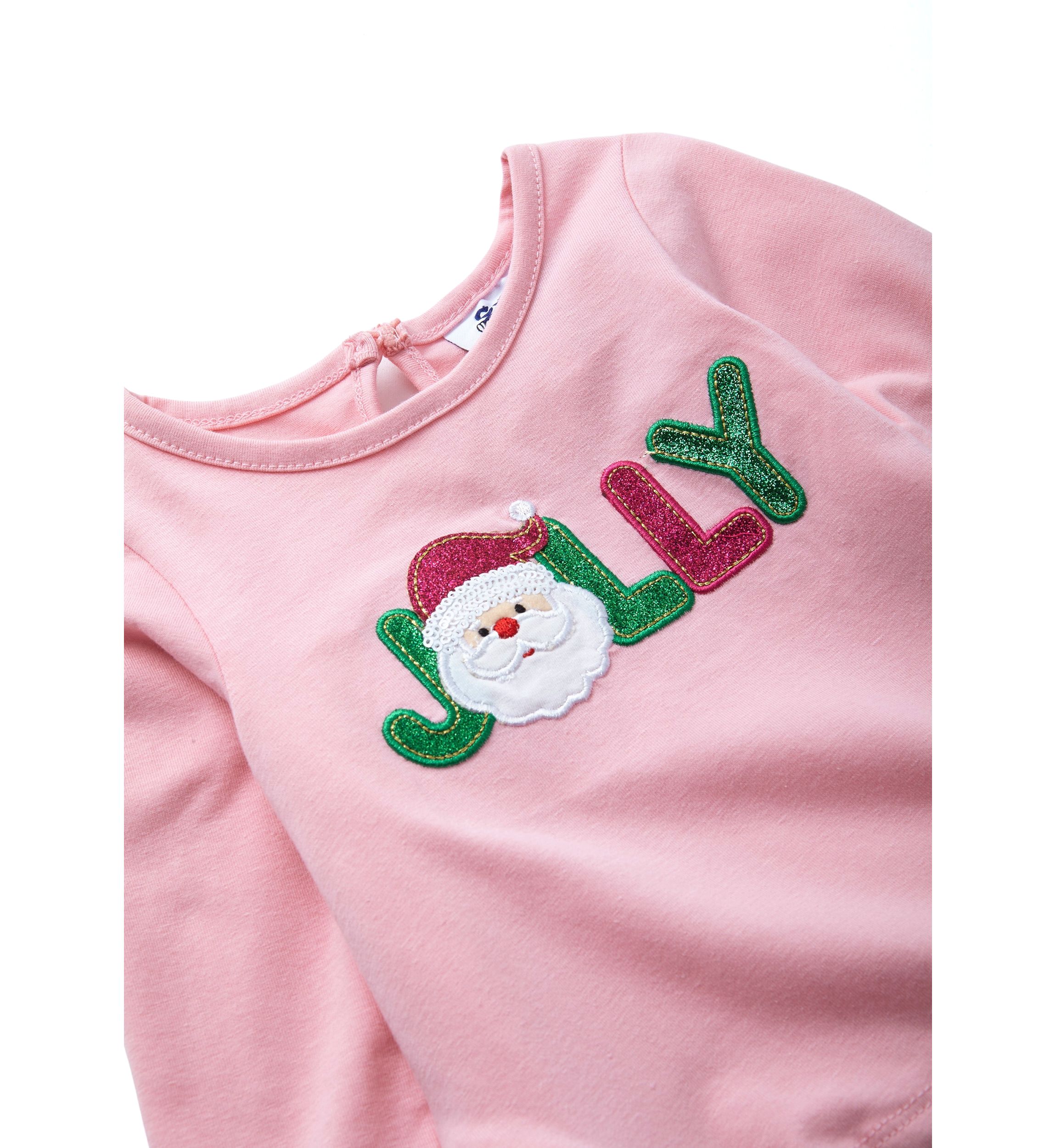 Baby Girls Jolly Appliqué Top and Printed Leggings Set
