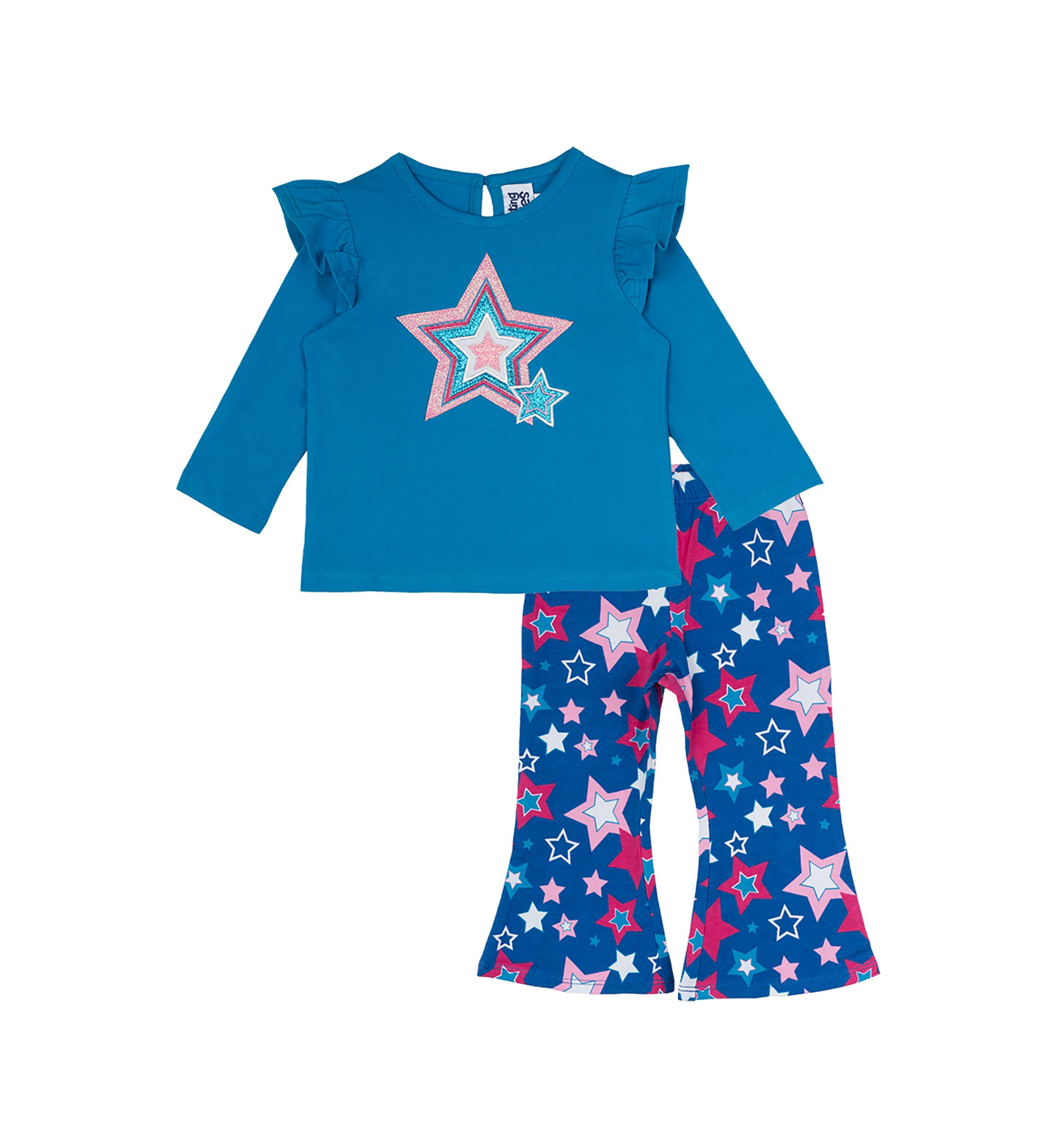 Baby Girls Star Appliqué Top and Leggings Set