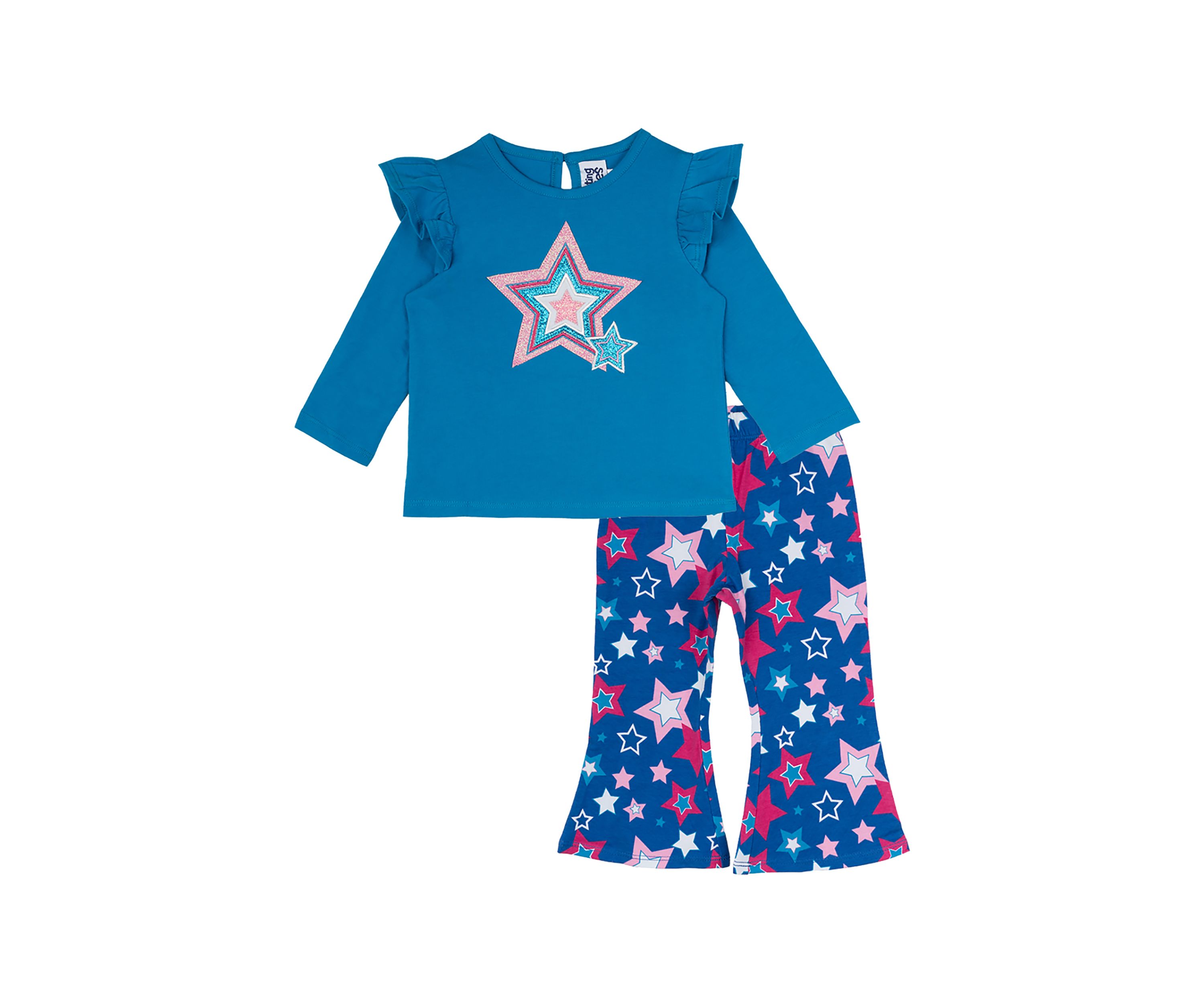 Baby Girls Star Appliqué Top and Leggings Set