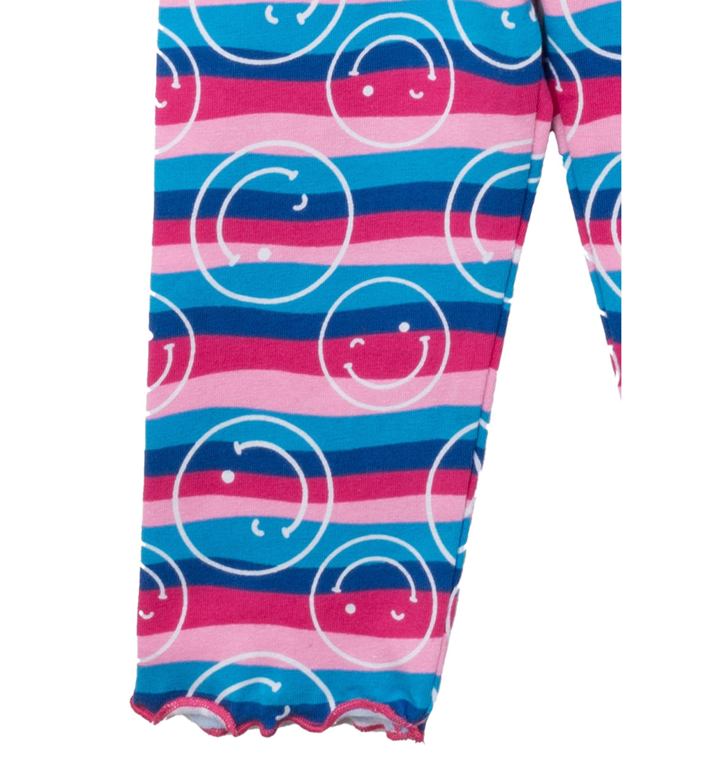 Baby Girls Smiley Face Top and Printed Leggings Set