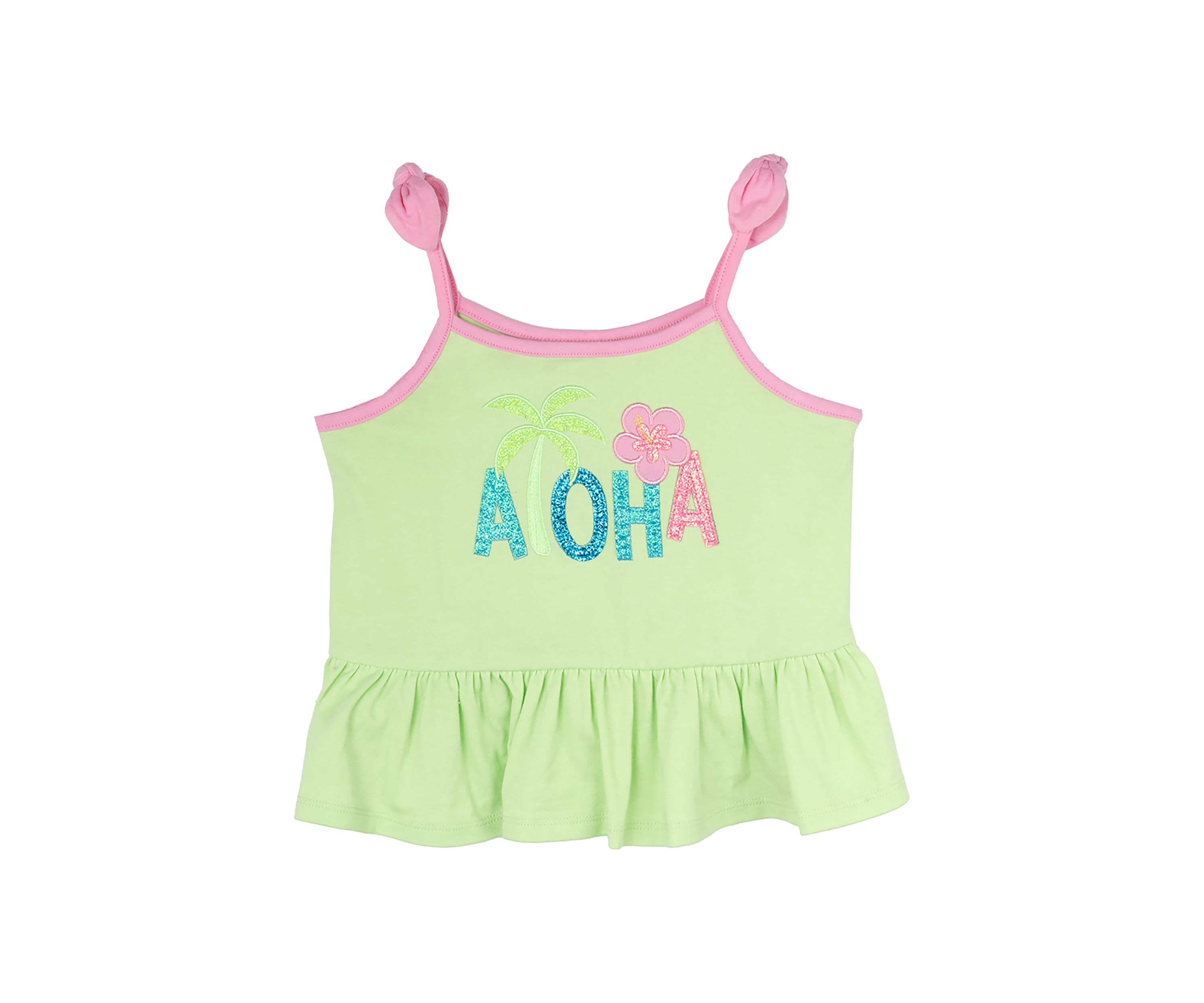Toddler Girls Aloha Graphic Tank Top
