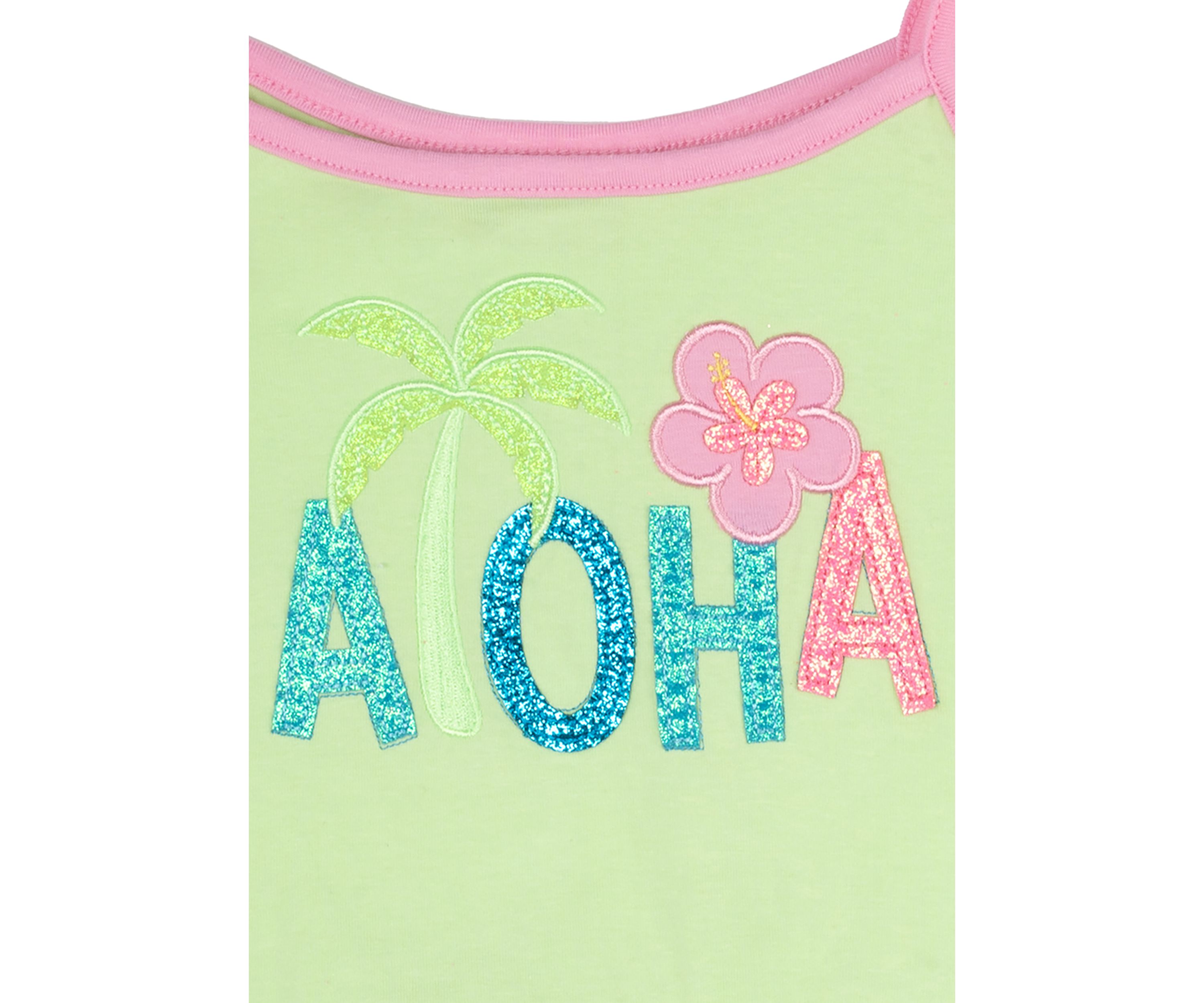 Toddler Girls Aloha Graphic Tank Top