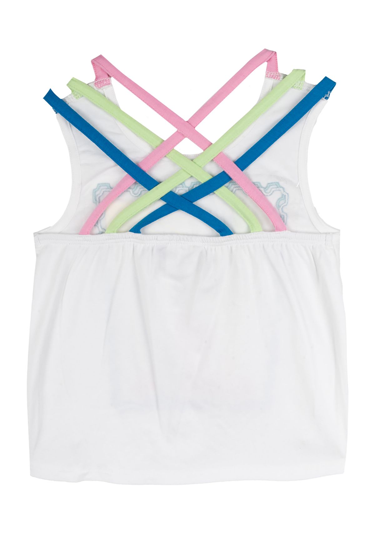 Toddler Girls Crossback Flamingo Graphic Tank Top