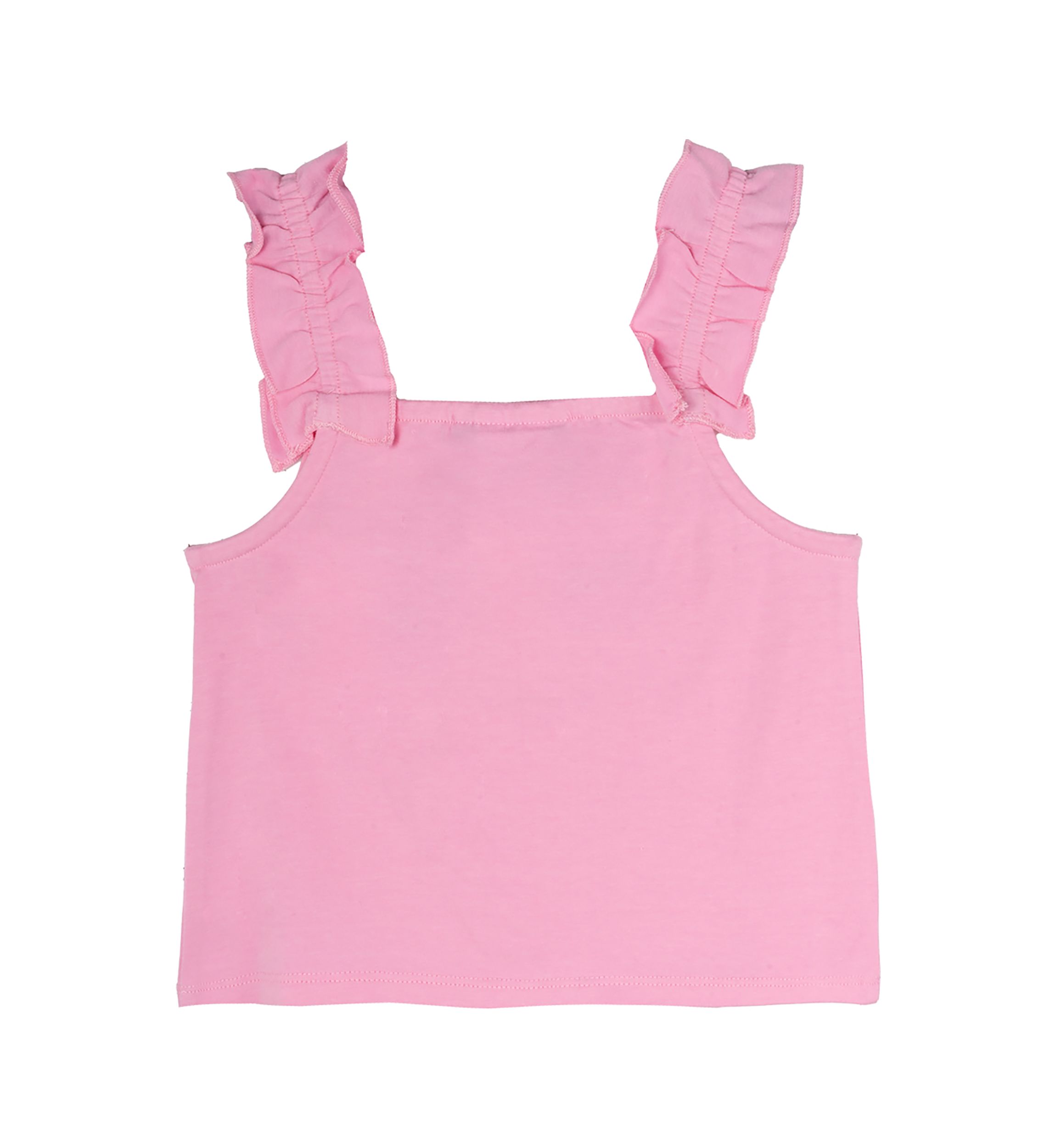 Toddler Girls Flamingo Graphic Ruffle Tank Top