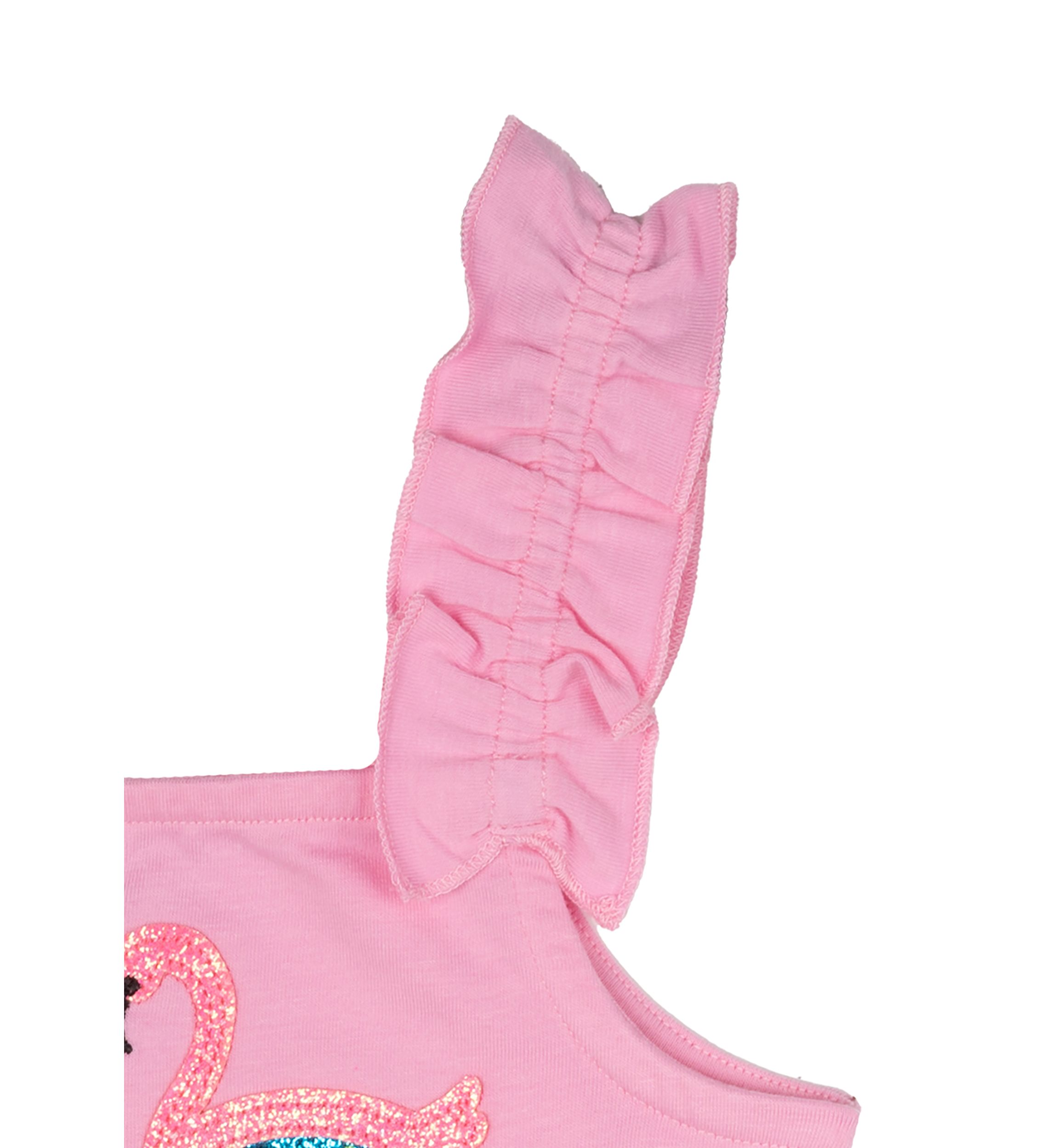 Toddler Girls Flamingo Graphic Ruffle Tank Top