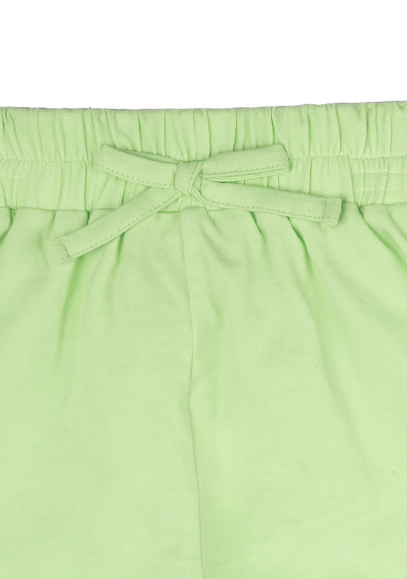 Toddler Girls Solid Flutter Hem Shorts