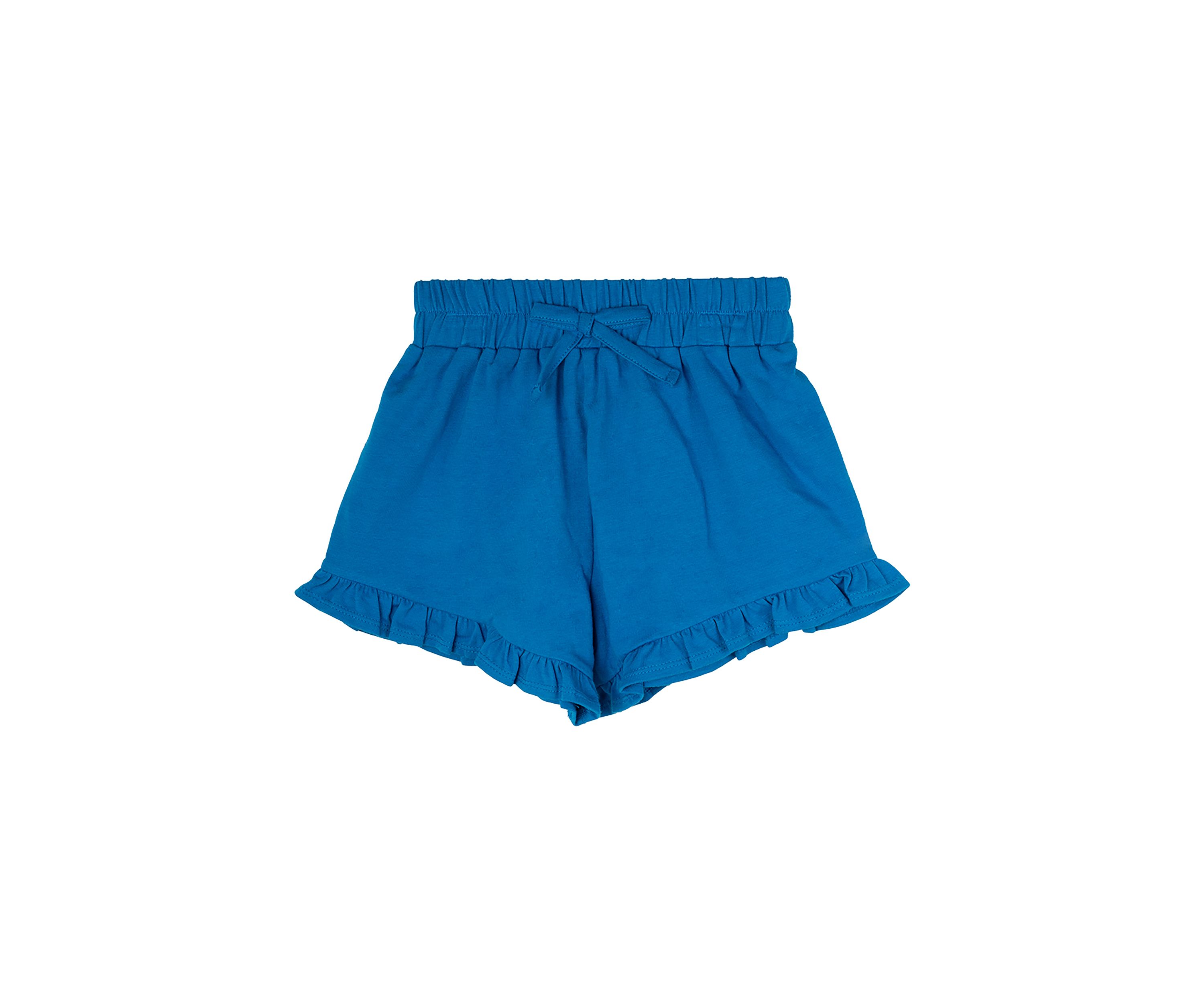 Toddler Girls Solid Flutter Hem Shorts