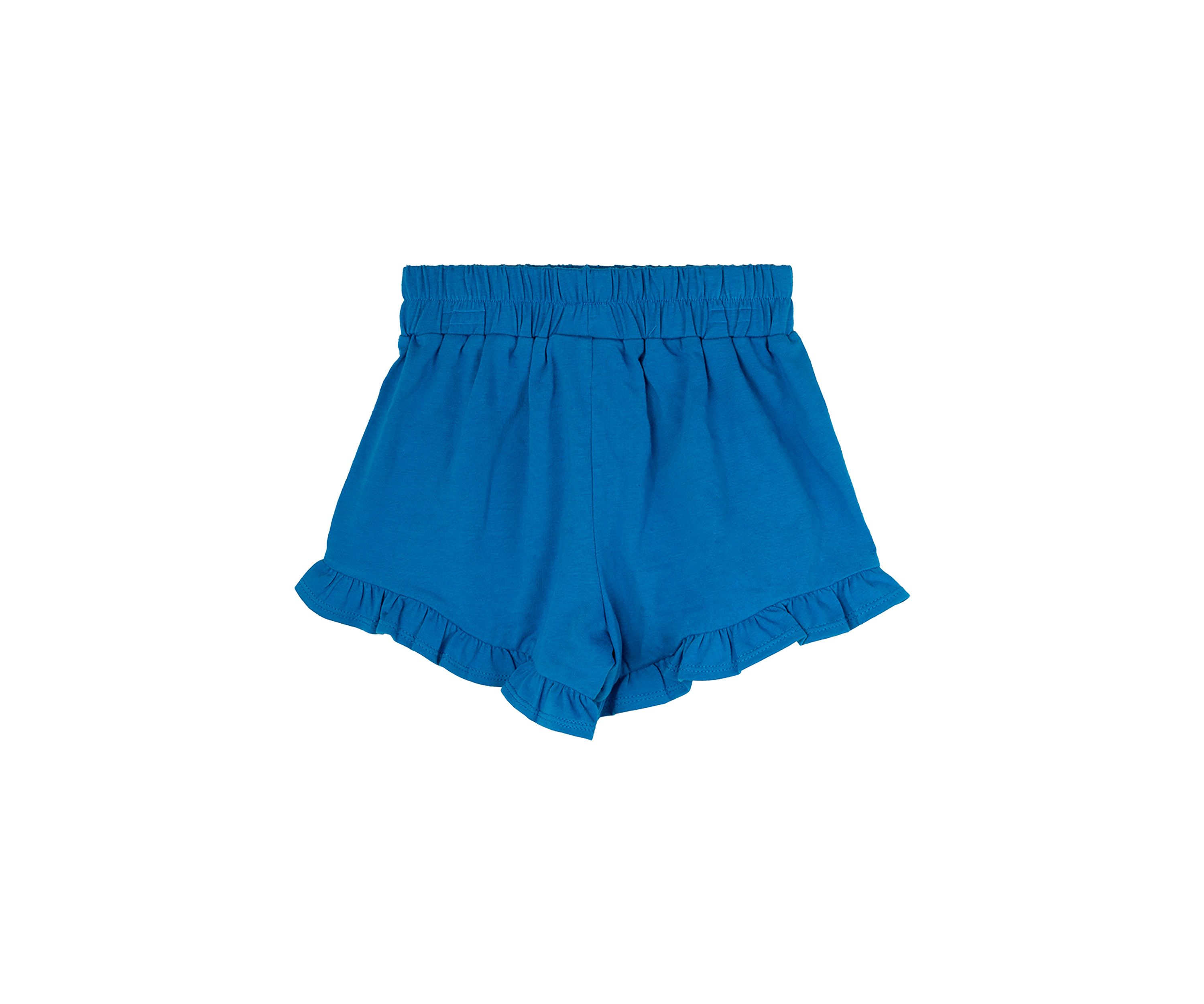 Toddler Girls Solid Flutter Hem Shorts