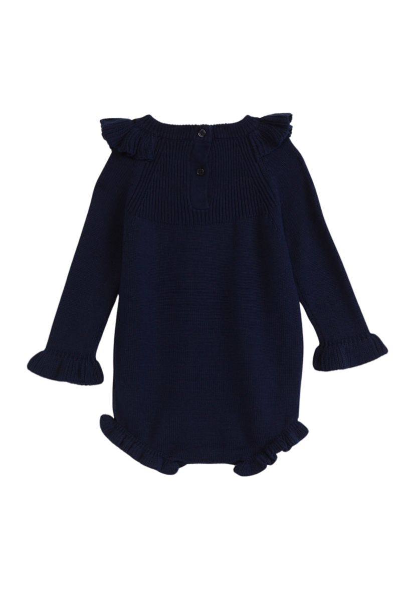 Baby Girls Embroidered Floral Sweater Bodysuit