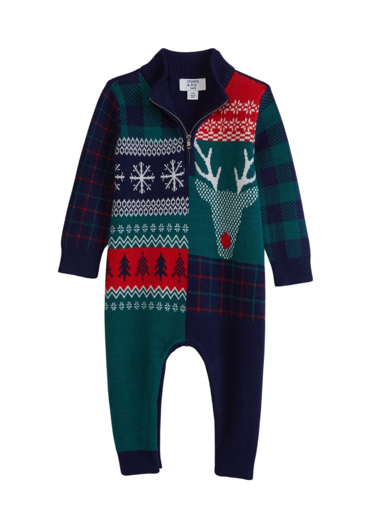 Baby Boys Sweater Romper 