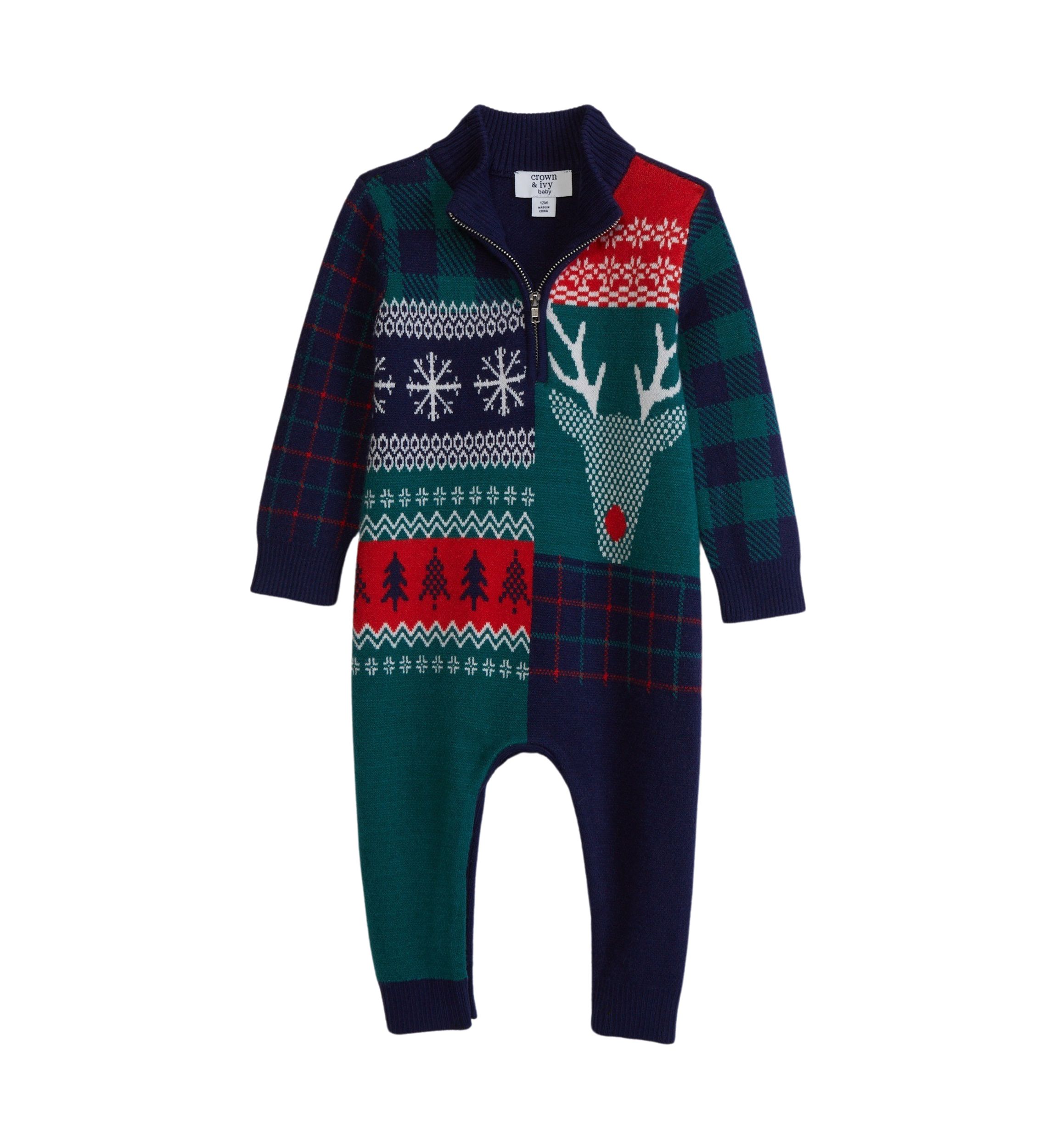 Baby Boys Sweater Romper 