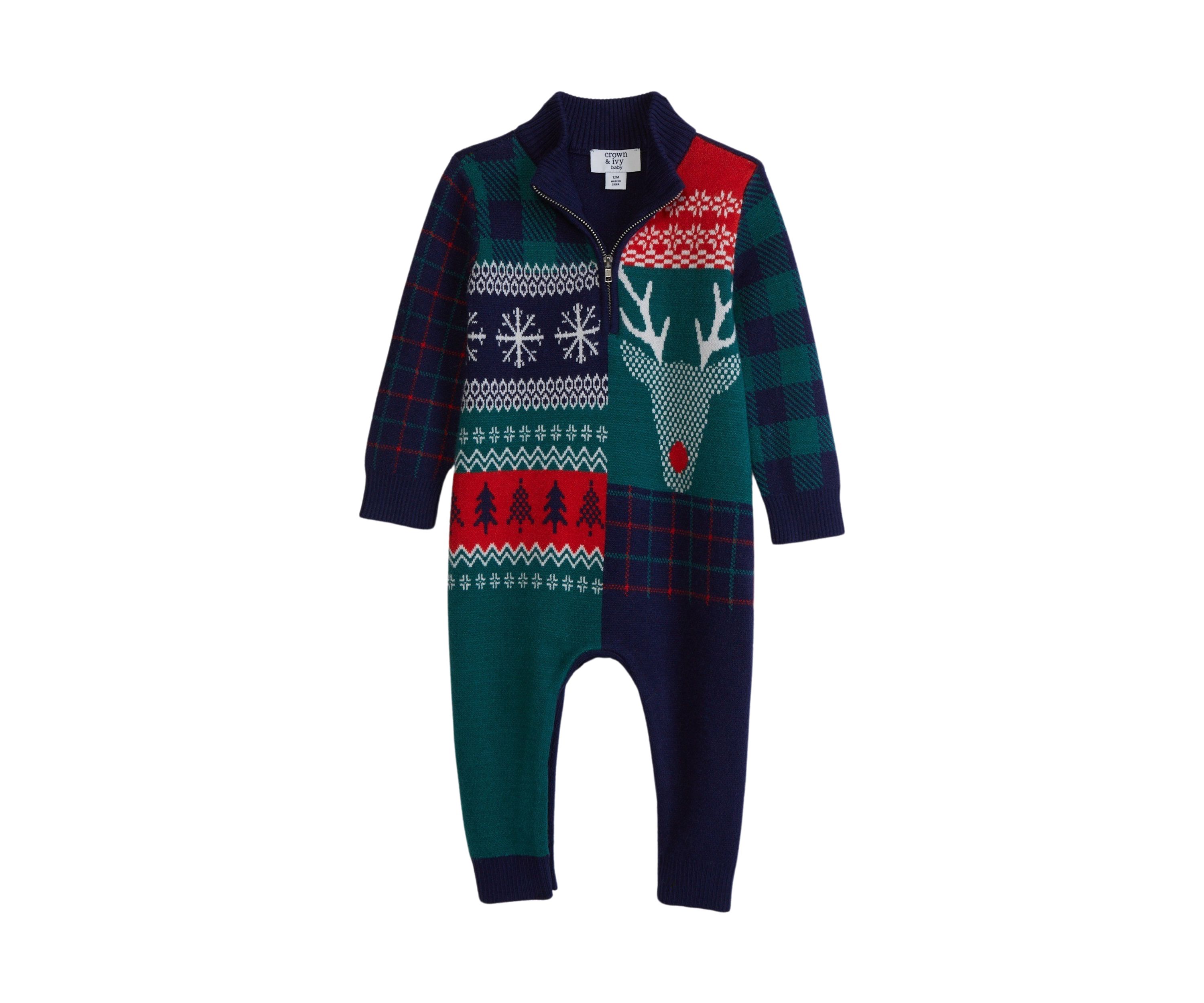 Baby Boys Sweater Romper 