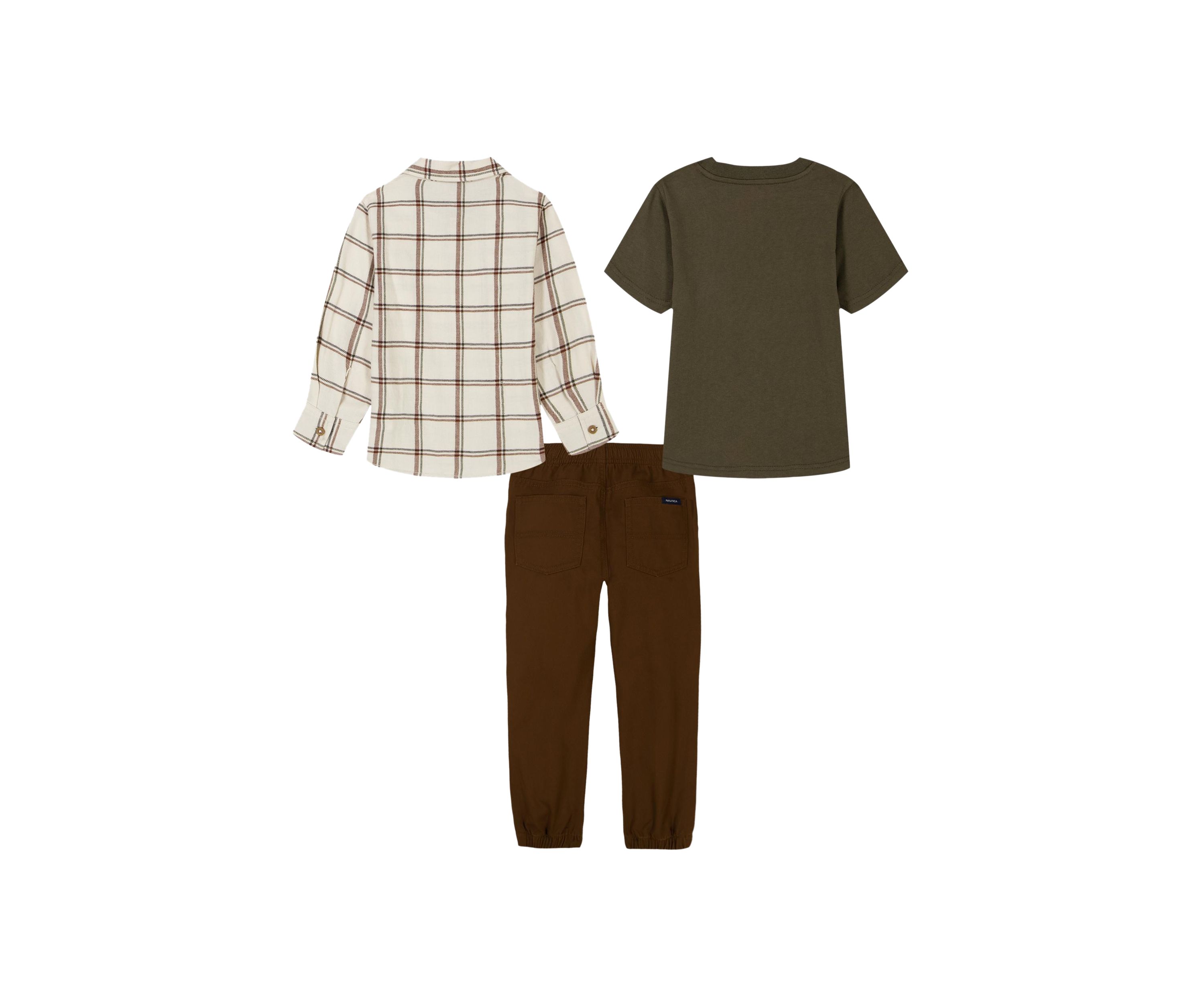 Baby Boys Three Piece Woven Pants Set