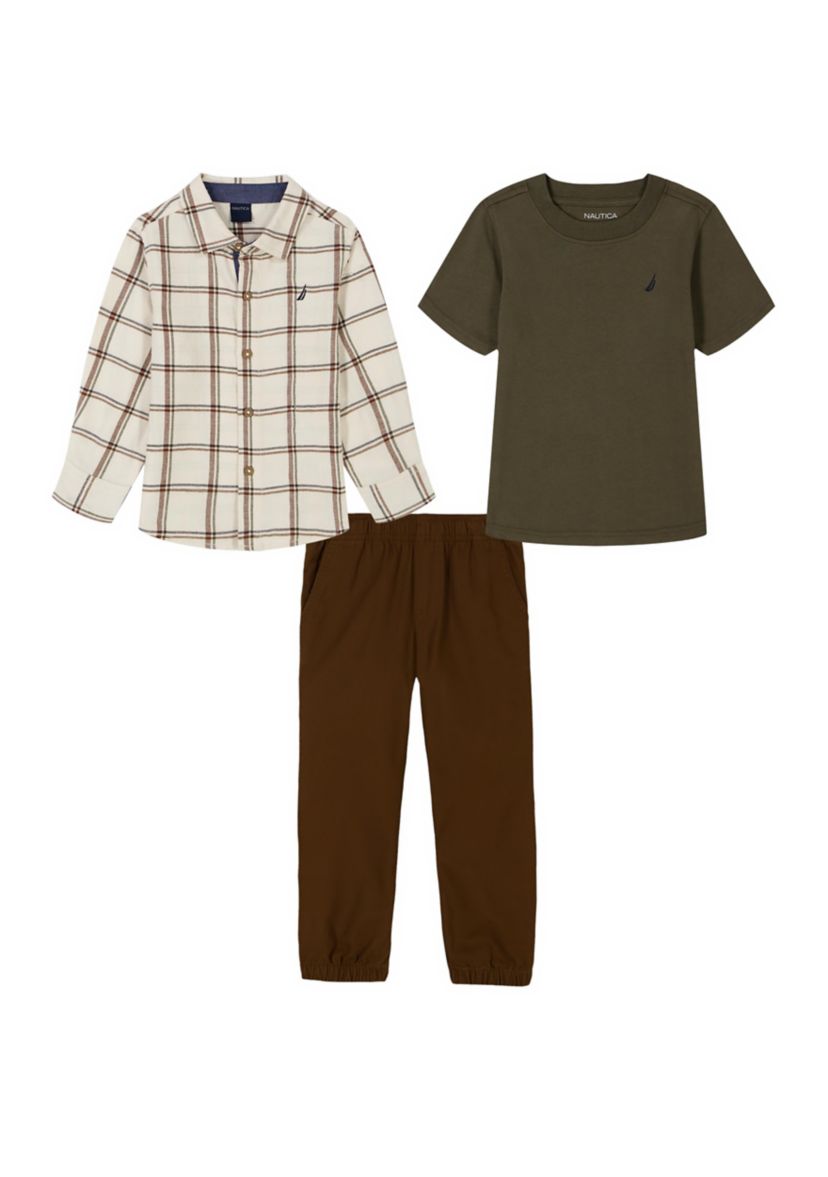 Toddler Boys 3 Piece Woven Pants Set