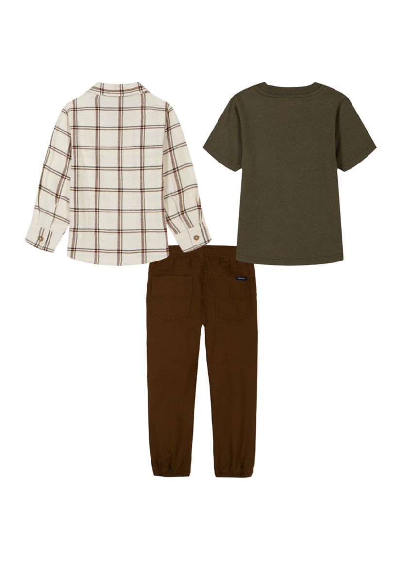 Toddler Boys 3 Piece Woven Pants Set