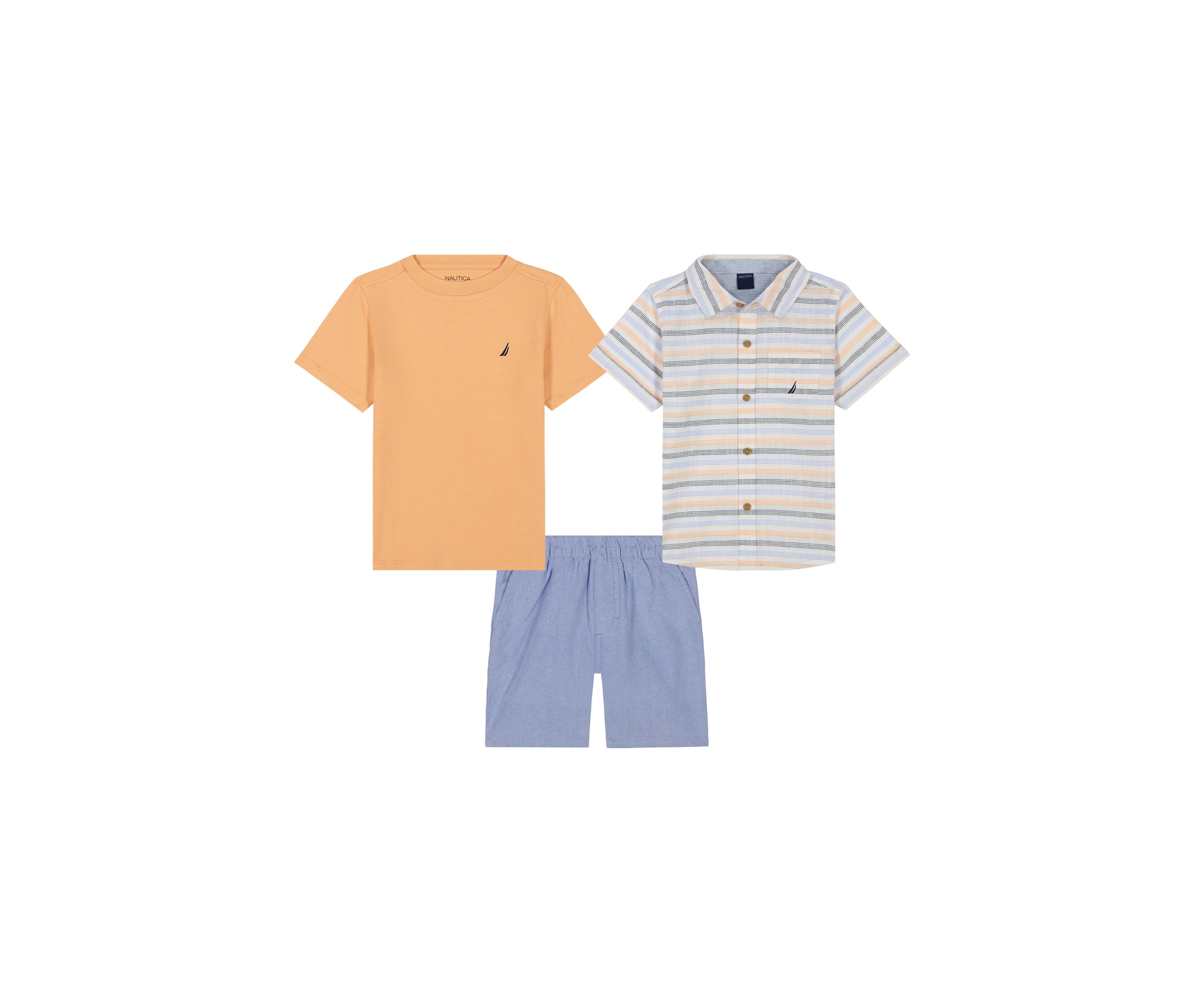 Toddler Boys Three Piece Button Down Set