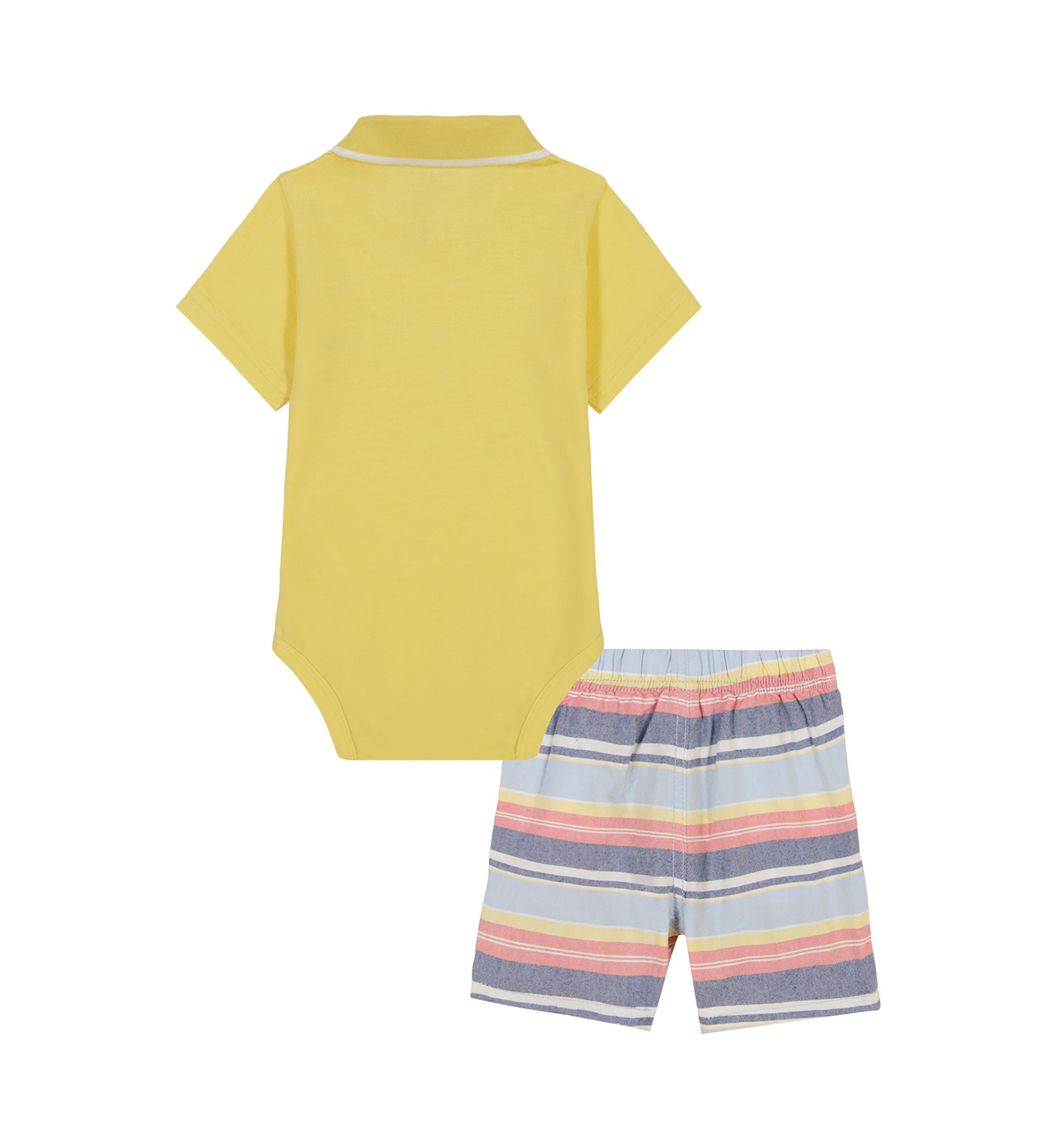 Toddler Boys Polo Bodysuit and Shorts Set