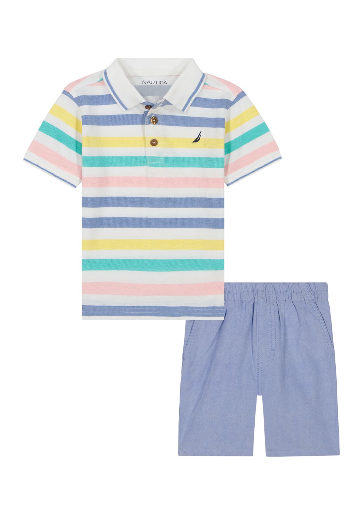 Toddler Boys Polo Shirt and Shorts Set