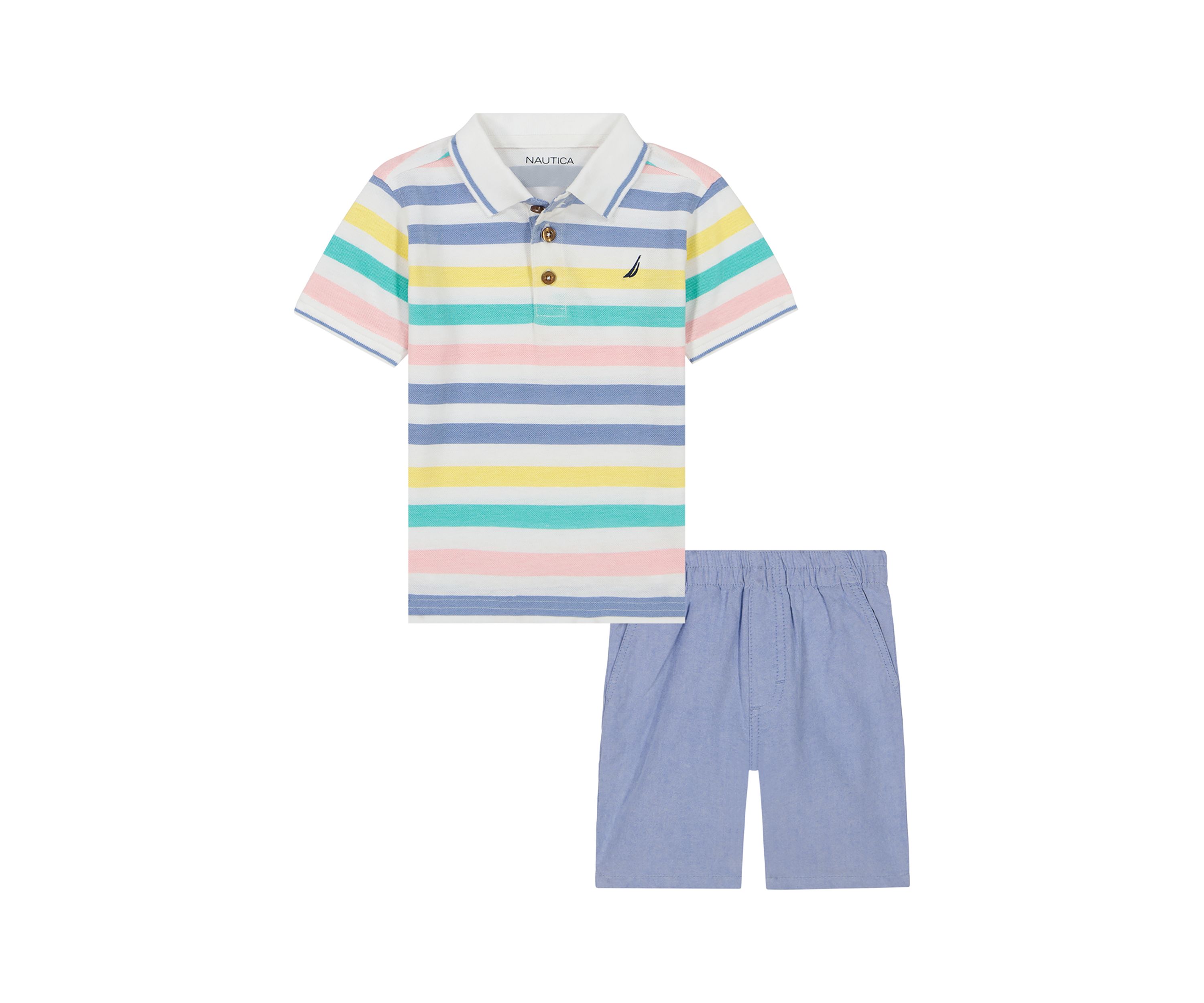 Toddler Boys Polo Shirt and Shorts Set