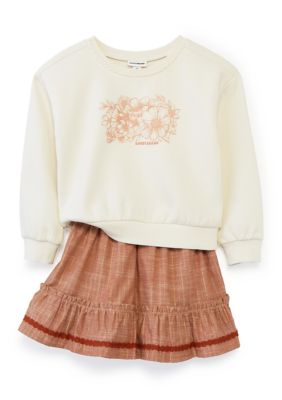 Kids Headquarters Toddler Girls Fashion Skirt Set